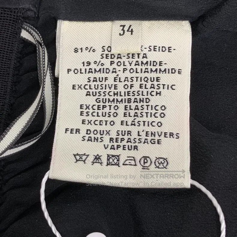 Hermes Hermes Black lock print full-printed mulberry silk casual Size 42" / US 20 - 7 Thumbnail