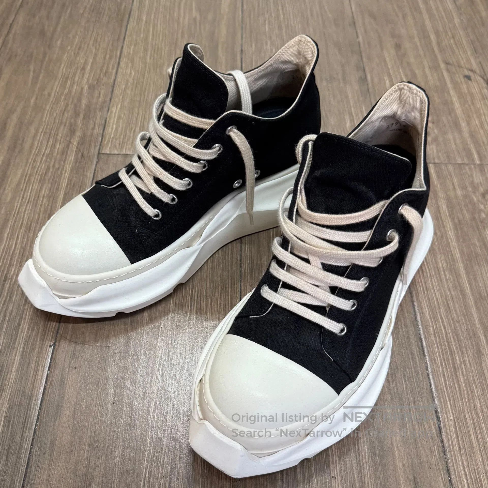 Rick Owens Drkshdw Rick Owens Drkshdw Black Lace-Up Shoes. Size US 8 / EU 41 - 7 Thumbnail
