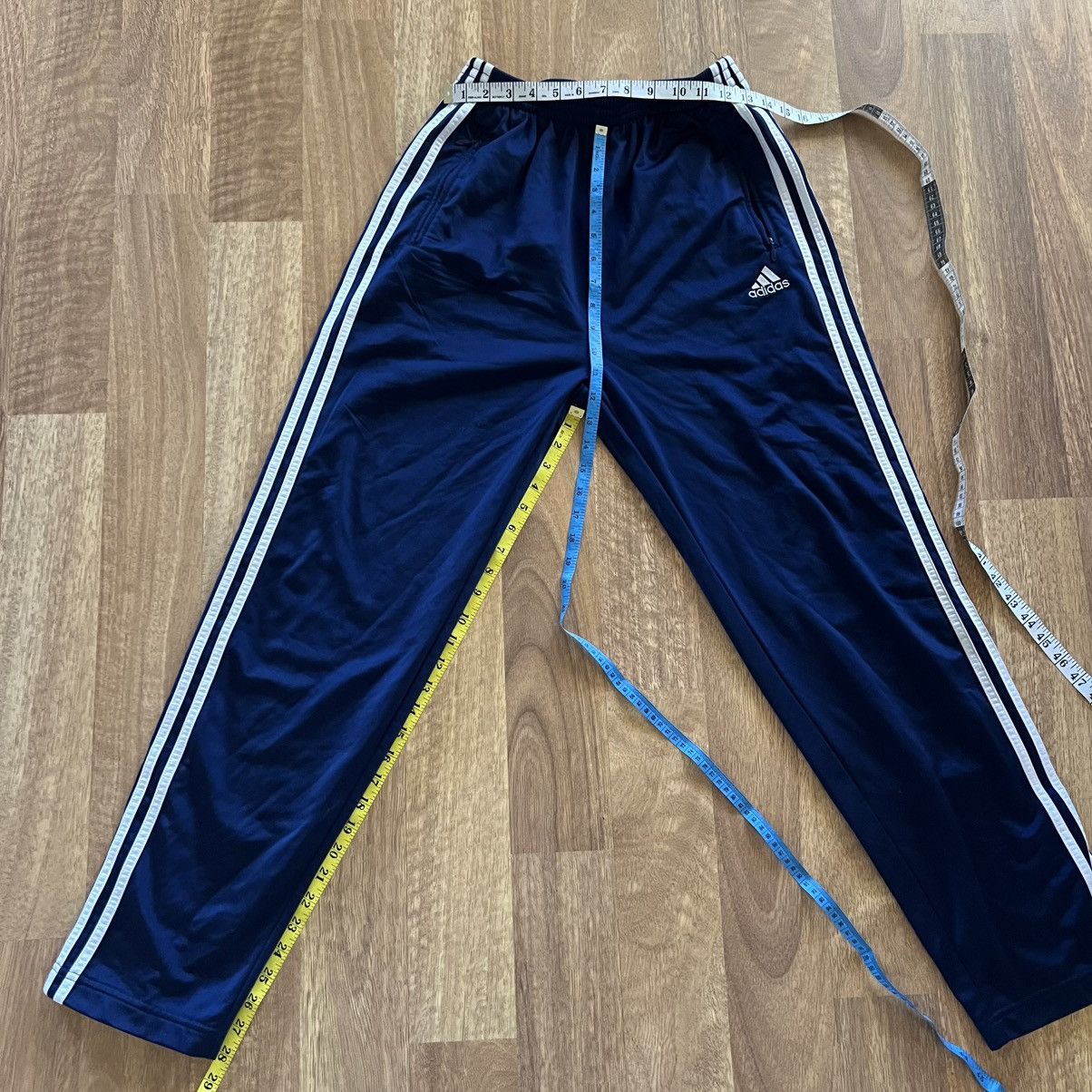 Adidas Vintage 1999 Adidas Tearaway Snap Track Pants 3-Stripes Y2K Size US 26 / EU 42 - 6 Thumbnail