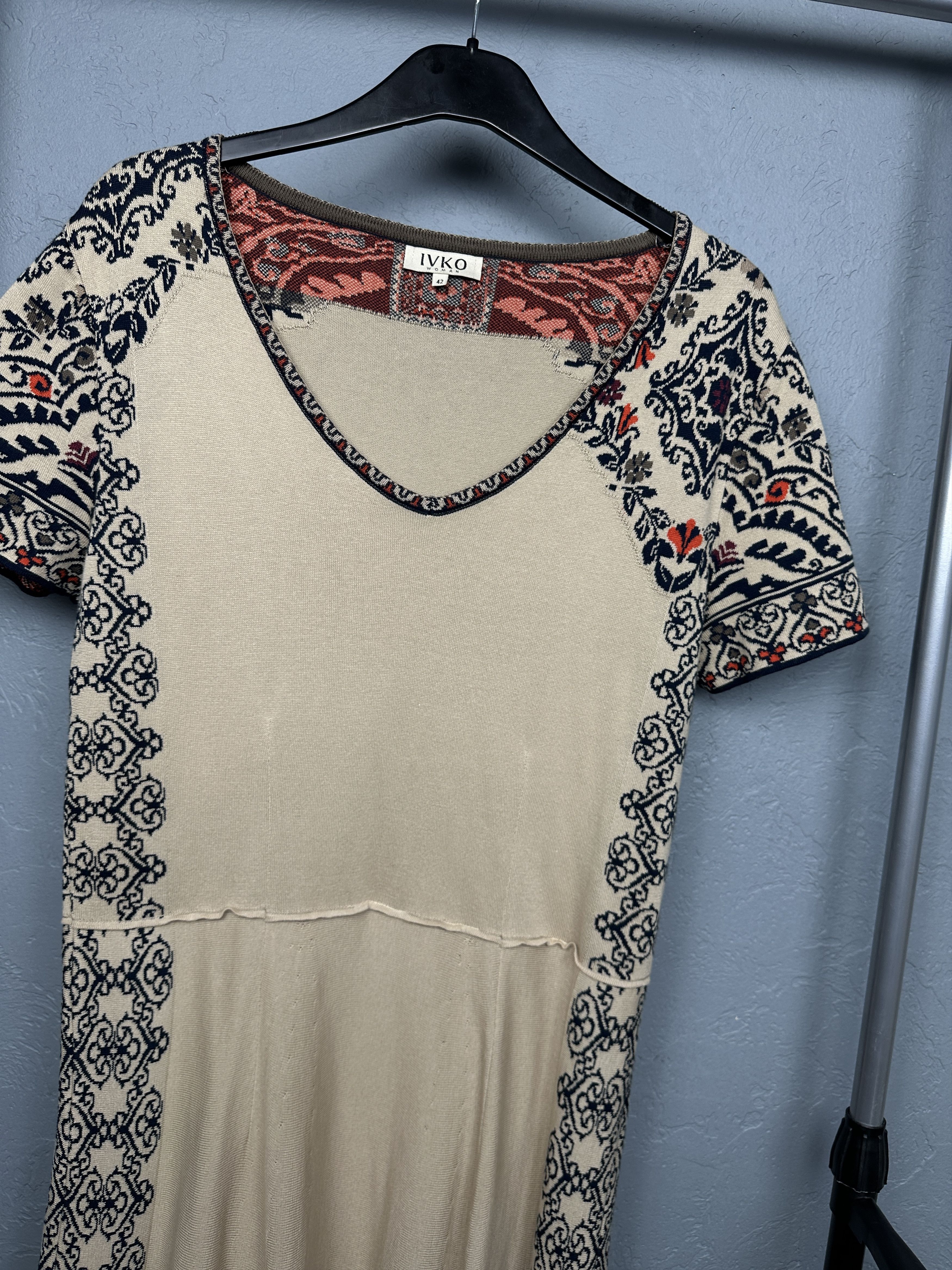 Other Ivko Womens Beige Dress Size M / US 6-8 / IT 42-44 - 2 Thumbnail