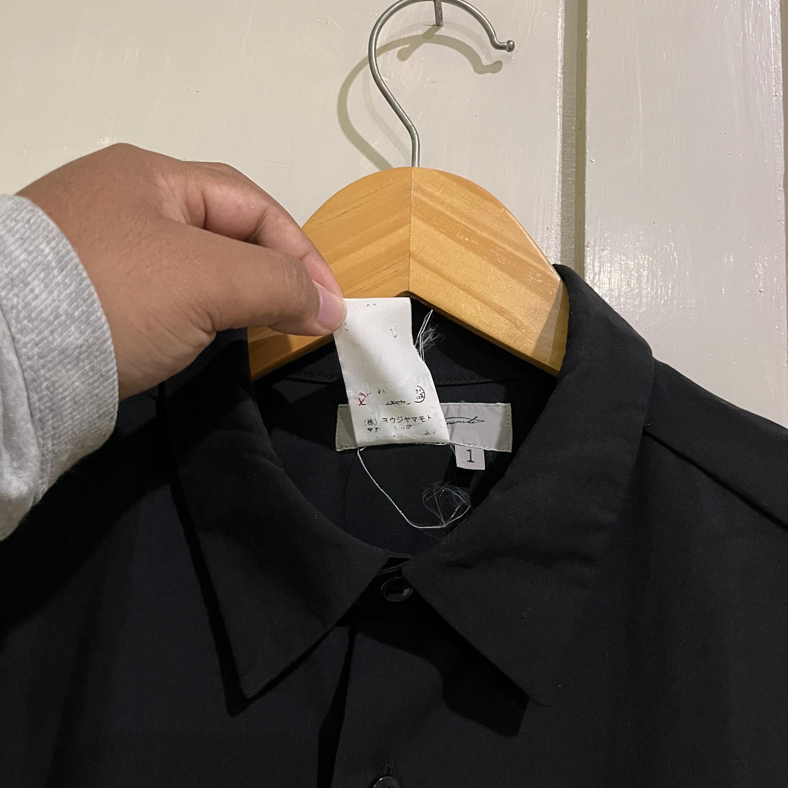 Yohji Yamamoto Yohji yamamoto pour homme black shirt Size US L / EU 52-54 / 3 - 5 Thumbnail