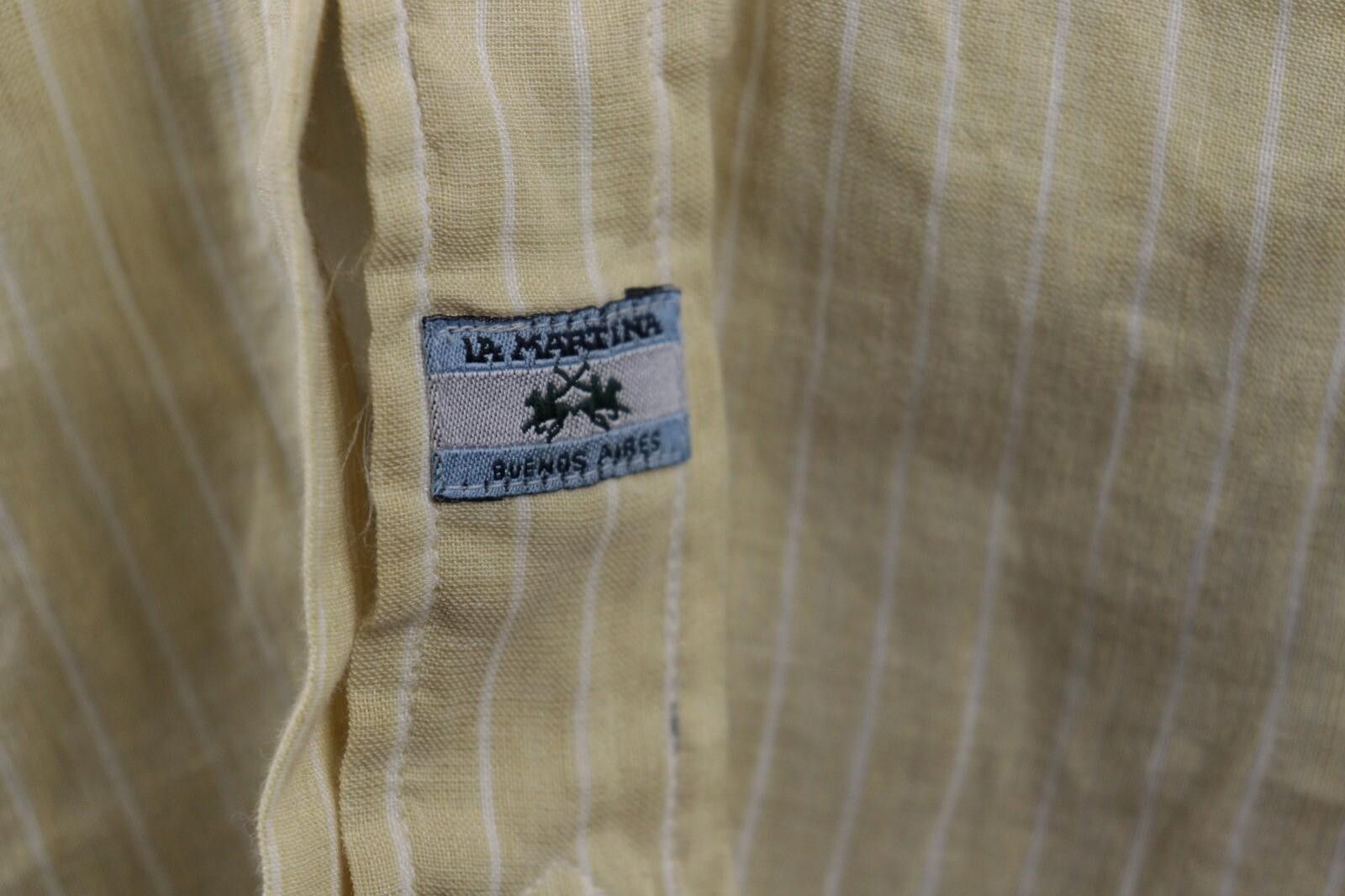 La Martina NWT La Martina Buenos Aires Beige Stripe Shirt Size L Size US L / EU 52-54 / 3 - 6 Thumbnail