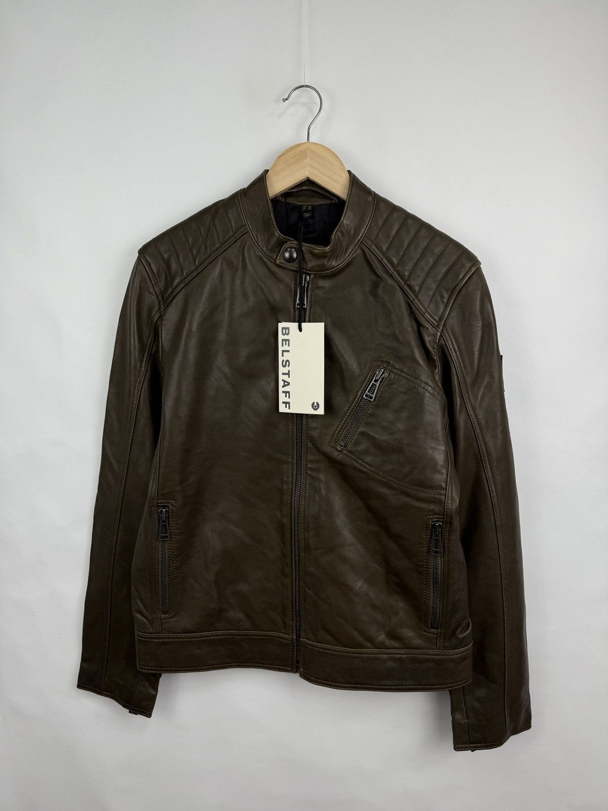 Belstaff ❗️NEW 🇬🇧 Belstaff Sheep Leather Jacket 100038 V Racer Size US M / EU 48-50 / 2 - 6 Thumbnail