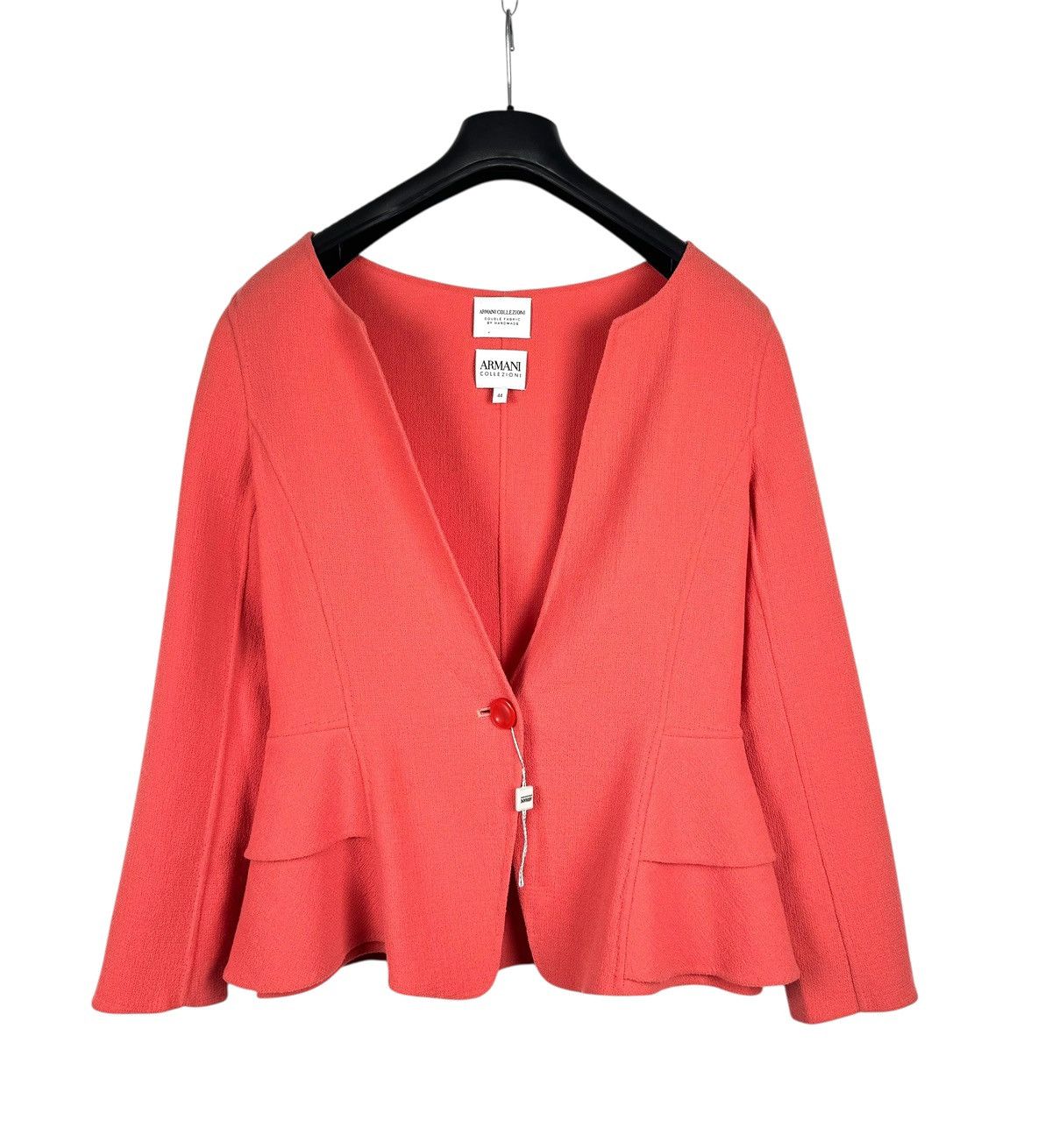 Armani Collezioni Armani Collezioni One Button Wool Blazer Jacket Handmade 44 Size M / US 6-8 / IT 42-44 - 8 Thumbnail