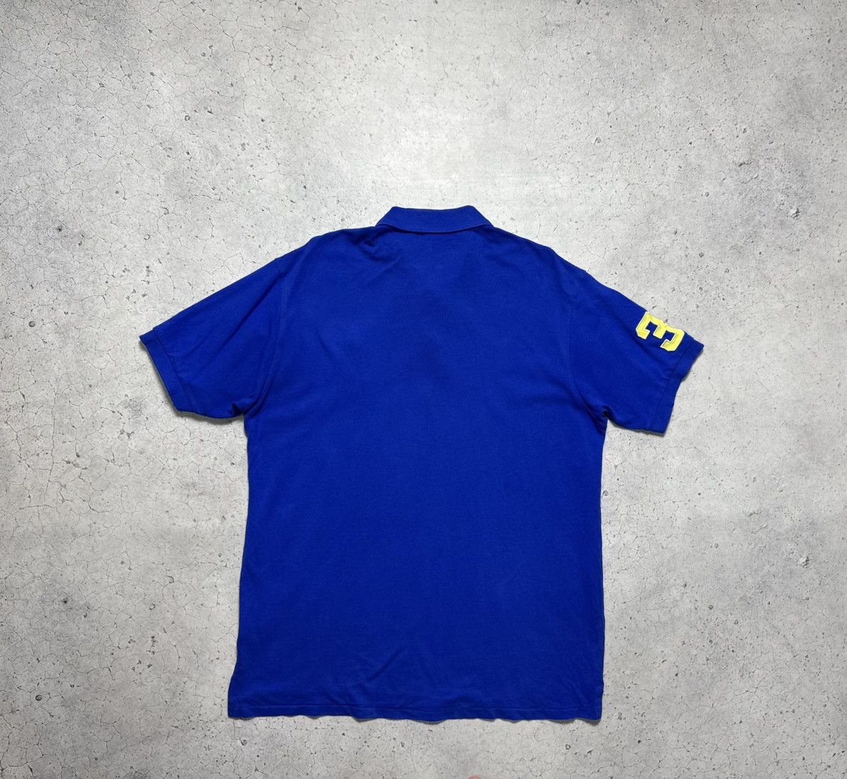 Polo Ralph Lauren Polo Shirt Polo Ralph Lauren Big Pony #3 Blue Vintage PRL Size US XXL / EU 58 / 5 - 7 Thumbnail