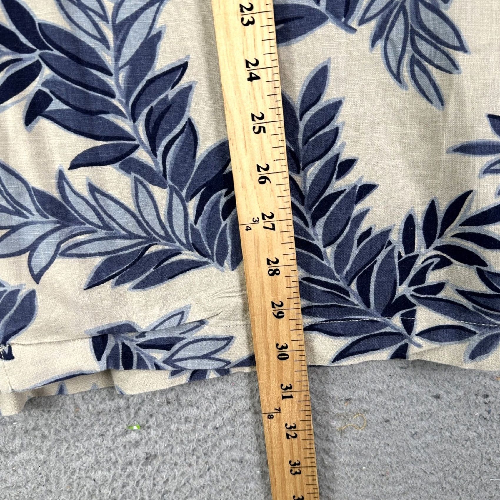 Eddie Bauer Eddie Bauer Weathered Linen Blend Shirt Hawaiian Mens XL White Blue Button Up Size US XL / EU 56 / 4 - 7 Thumbnail