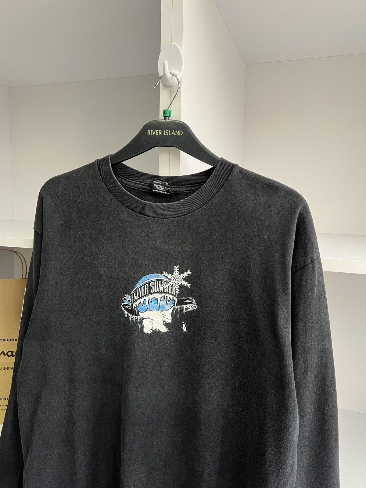 Band Tees × Vintage Vintage Never Summer Merch Long Sleeve Black Tee Size US M / EU 48-50 / 2 - 5 Thumbnail
