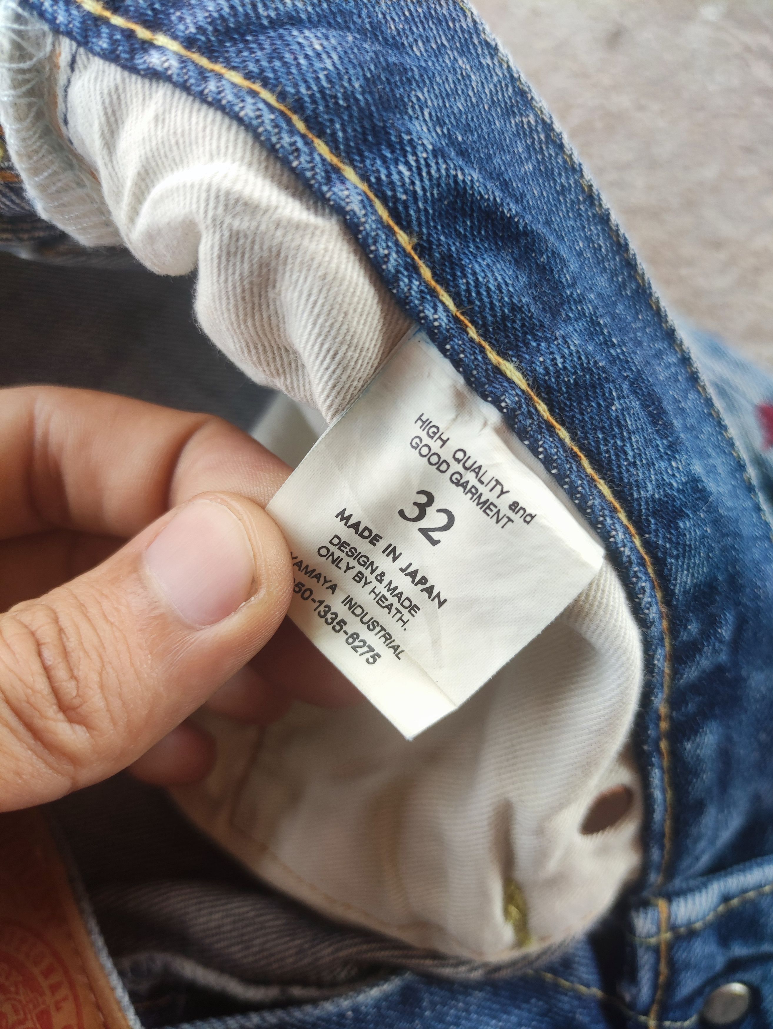 Japanese Brand Vintage Japanese Brand Faded Distressed Denim Pants Size US 32 / EU 48 - 8 Thumbnail