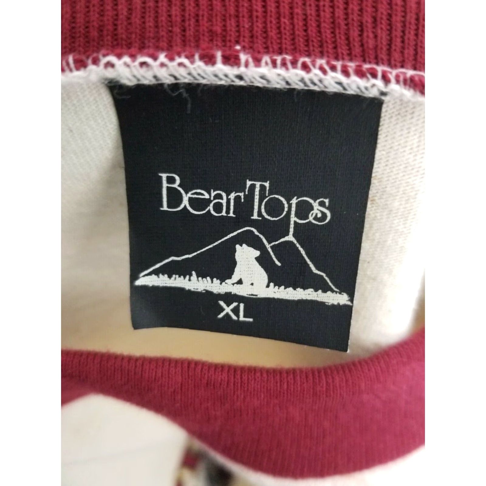 Vintage VINTAGE 90s Bear Tee T-Shirt Men's XL Ivory Nature Gatlinburg Tennessee Tourism Short Sleeve Crew Neck Graphic Print Size US XL / EU 56 / 4 - 7 Thumbnail