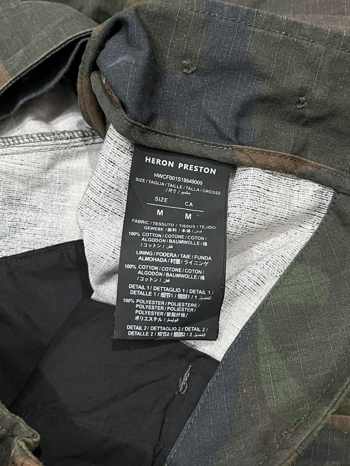 Designer × Heron Preston Heron Preston Camo Cargo Pants Size US 32 / EU 48 - 8 Thumbnail