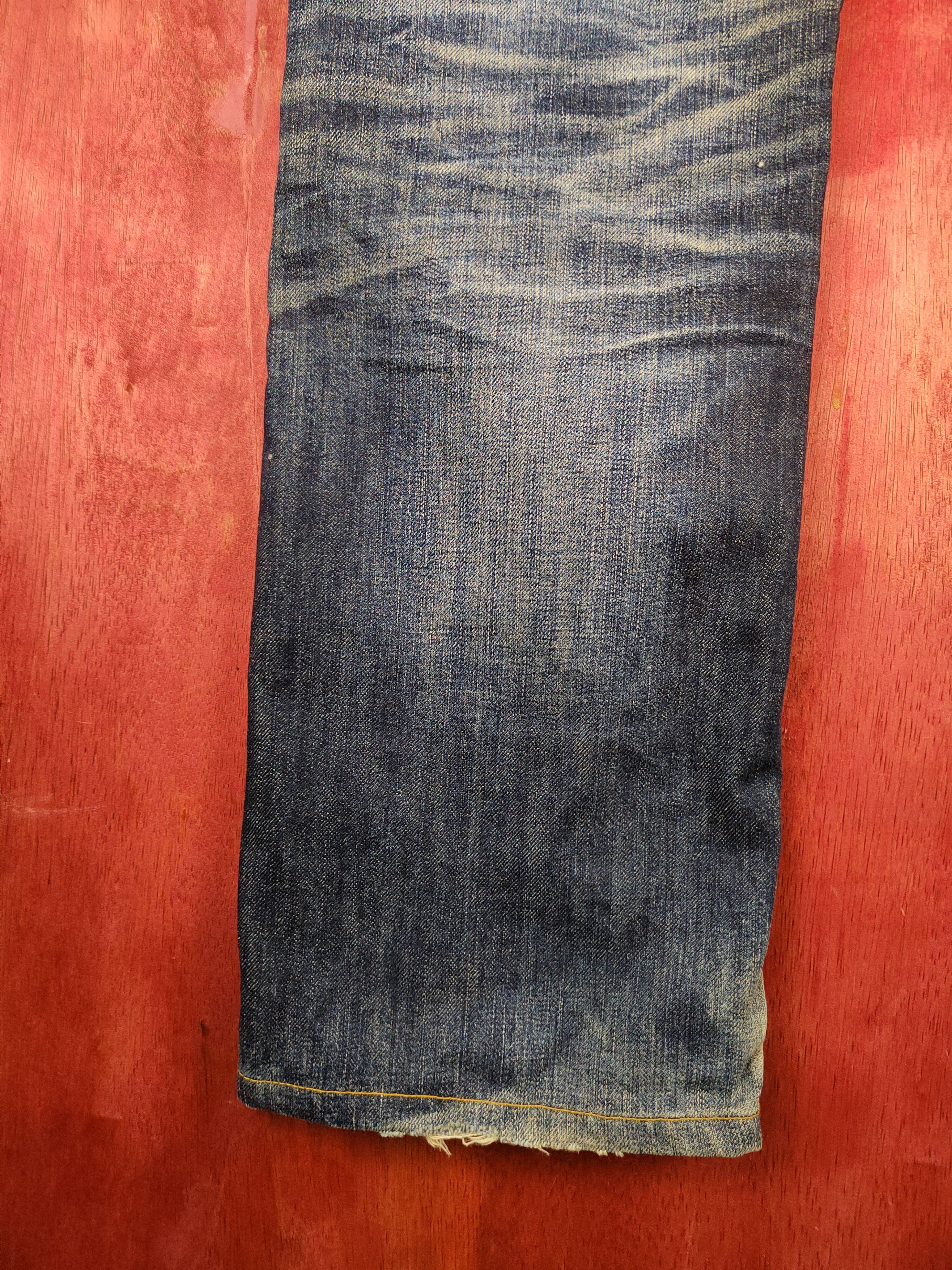 Japanese Brand DL Uniqlo Blue japan vintage distressed Denim Pants #S1261 Size US 32 / EU 48 - 9 Thumbnail
