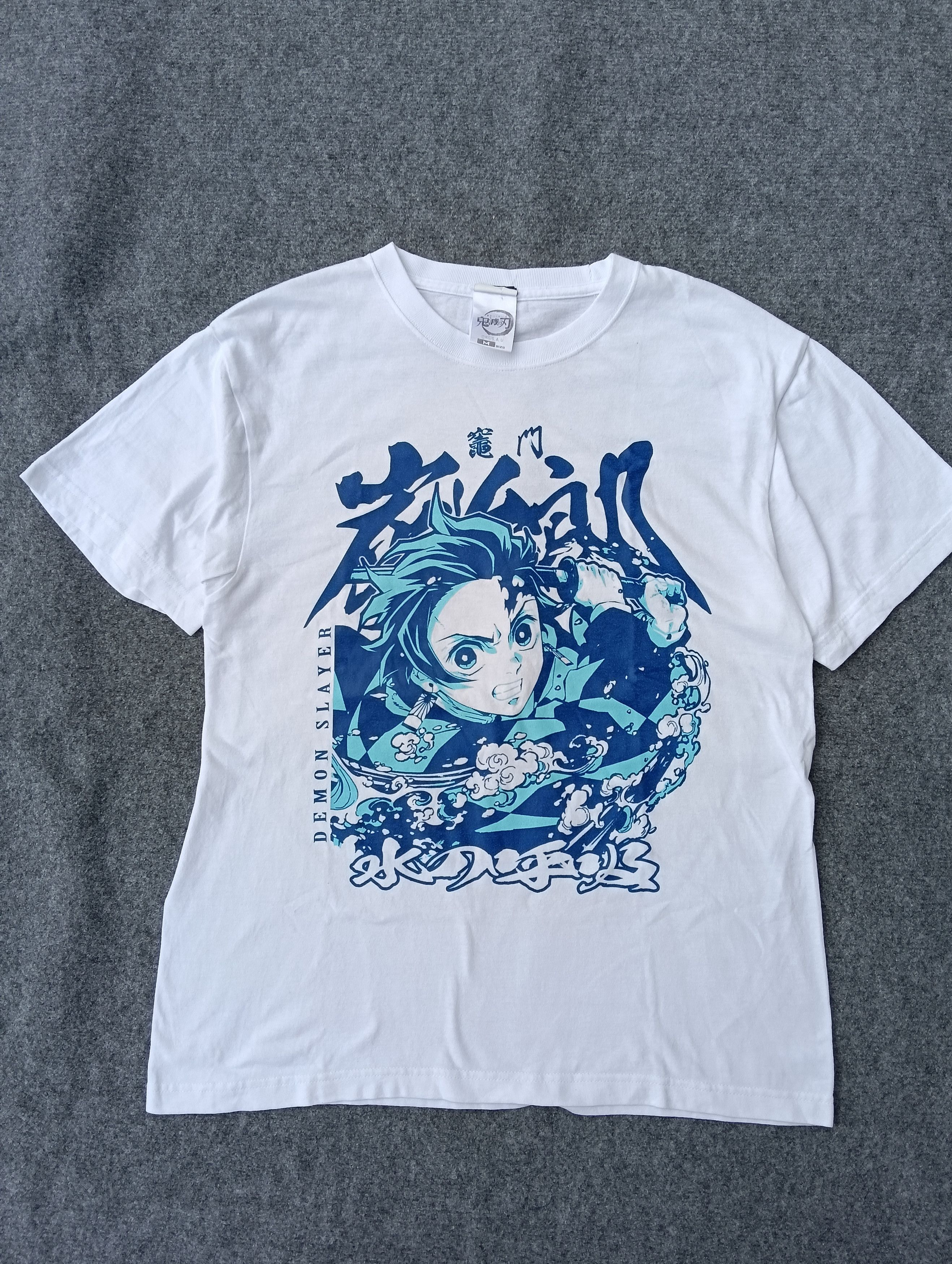 Anime Demon slayer tagging cospa white Tshirt. Size US M / EU 48-50 / 2 - 2 Thumbnail