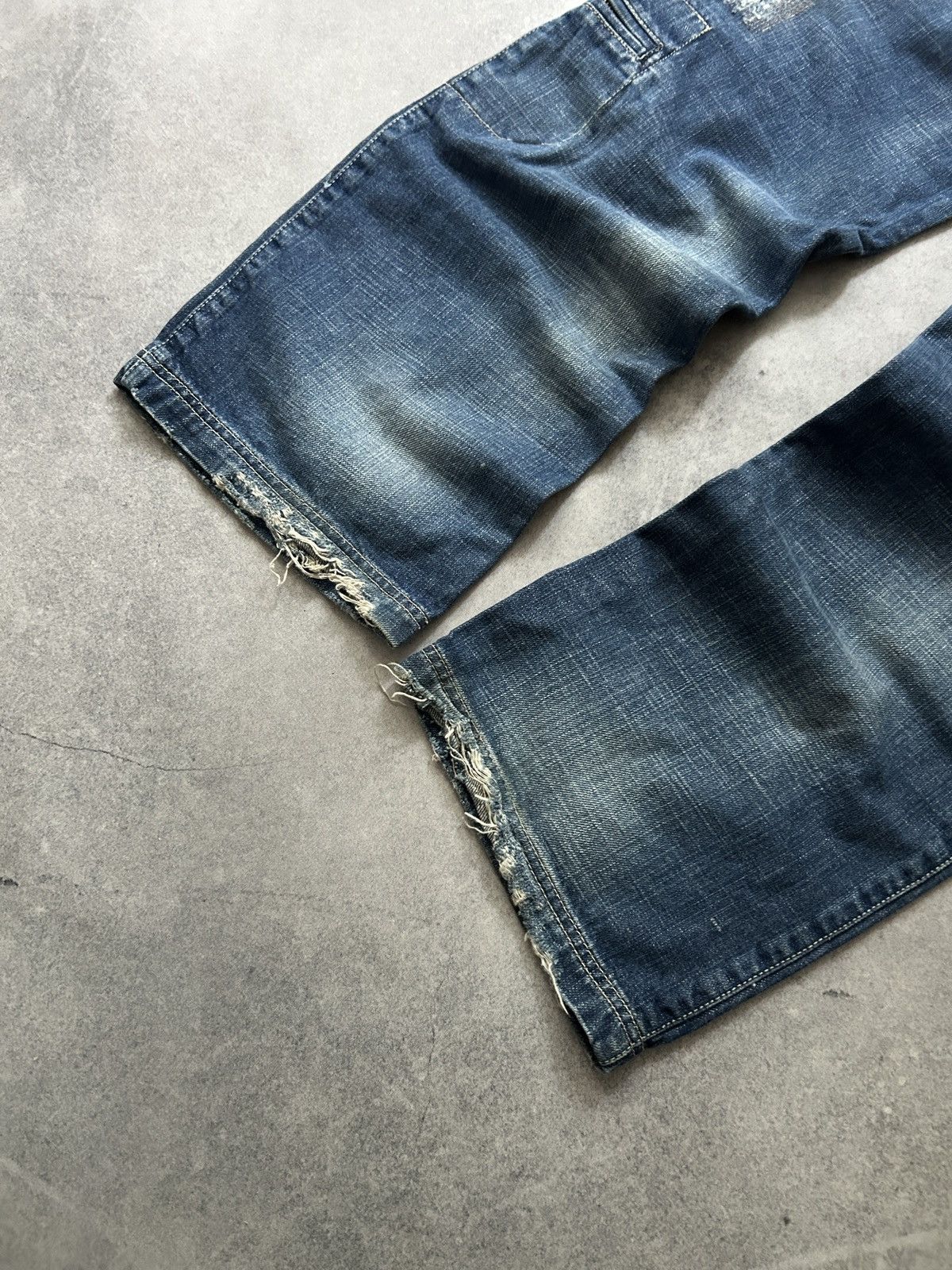 Japanese Brand Clink Jeans London Distressed baggy y2k jeans Size US 27 - 5 Thumbnail