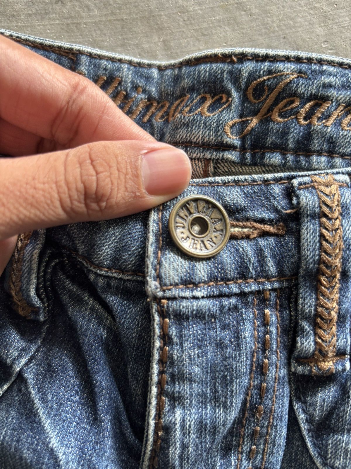Hysteric Glamour y2k flared washed ultimax jeans japanese denim style Size 26" / US 2 / IT 38 - 3 Thumbnail