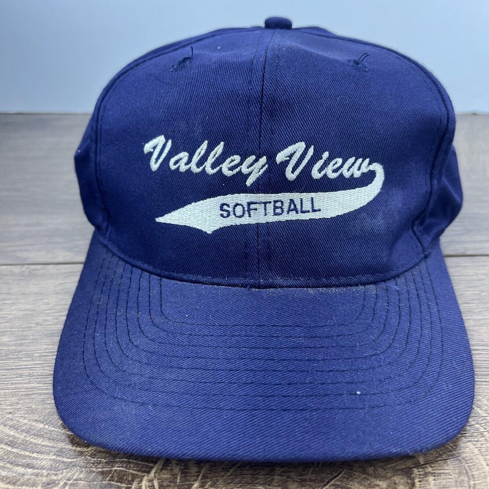 Other Valley View Softball Hat Blue Snapback Cap Adjustable Blue A Size ONE SIZE - 1 Thumbnail