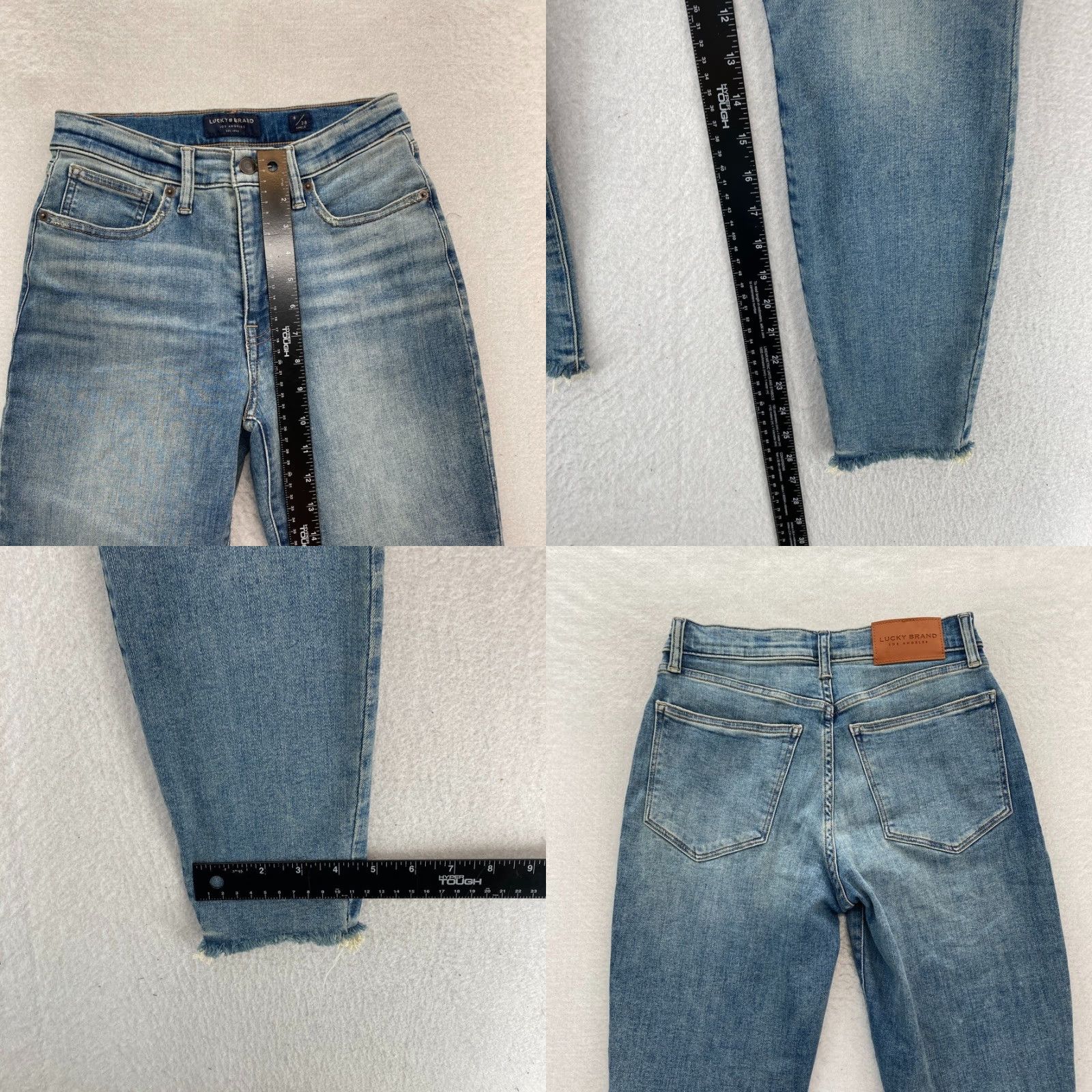 Lucky Brand Lucky Brand Bridgette Skinny Jeans Women's 6 Light Wash Blue Stretch Denim Jeans - 5-Pocket, High Rise, Regular Size 6 Womens Blue Pattern Solid Size 26" / US 2 / IT 38 - 8 Thumbnail