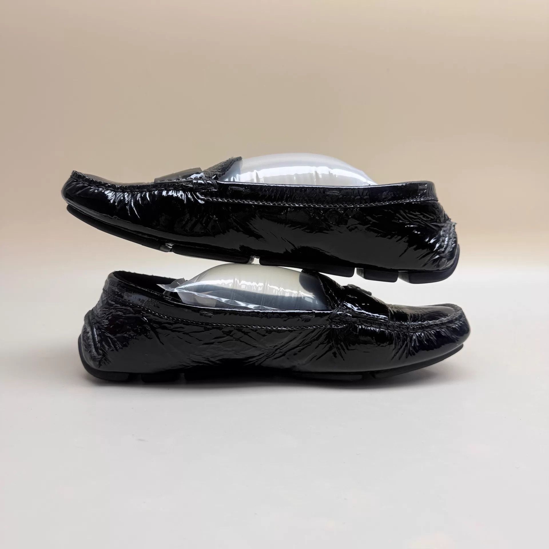 Prada Prada Black Gold Logo Low Heel Shoes 35 Mint Size US 4.5 / IT 34.5 - 5 Thumbnail