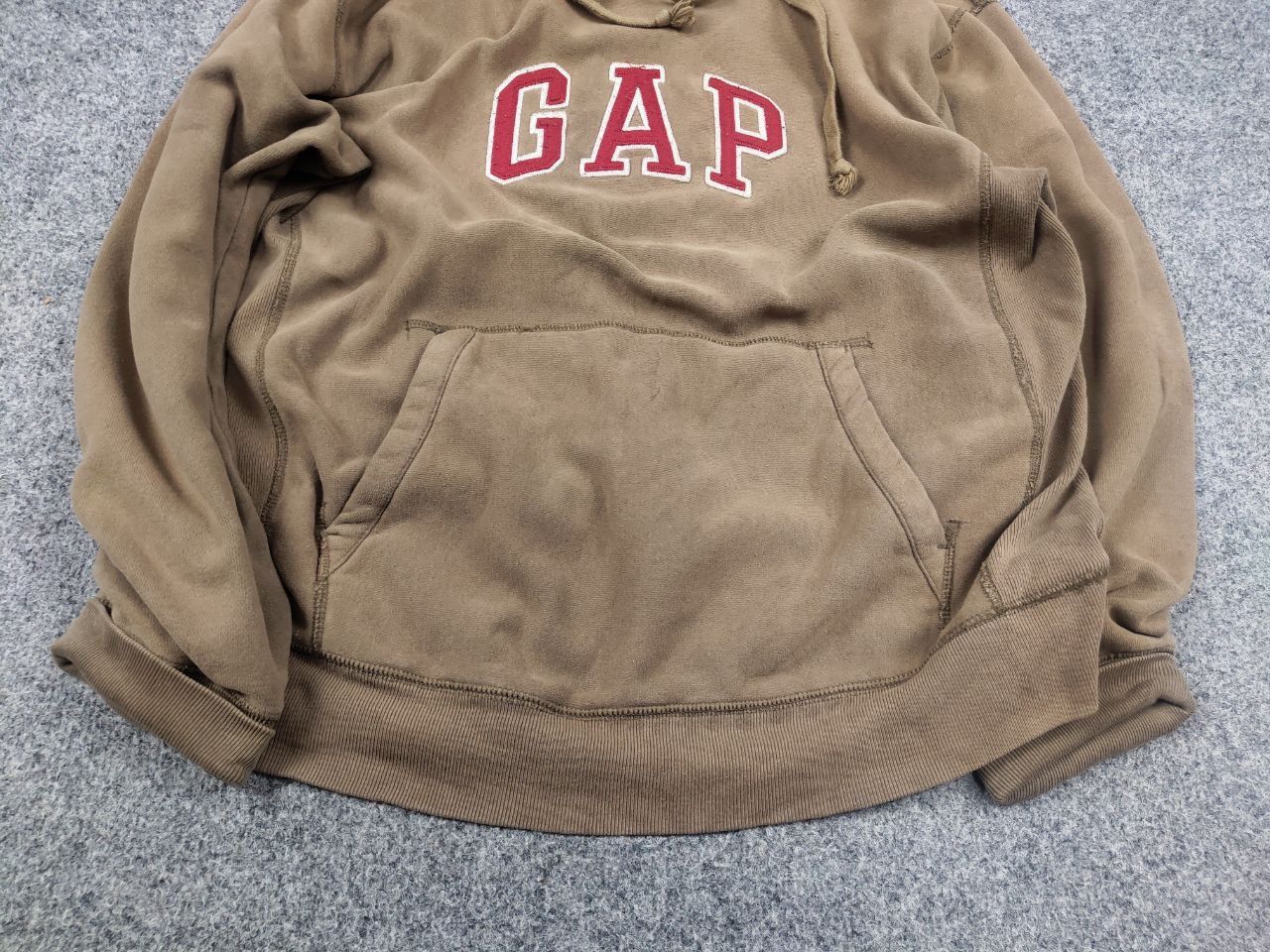 Gap Vintage 90's Gap Perfect Light Brown Faded USA Style Hoodie Size US M / EU 48-50 / 2 - 6 Thumbnail