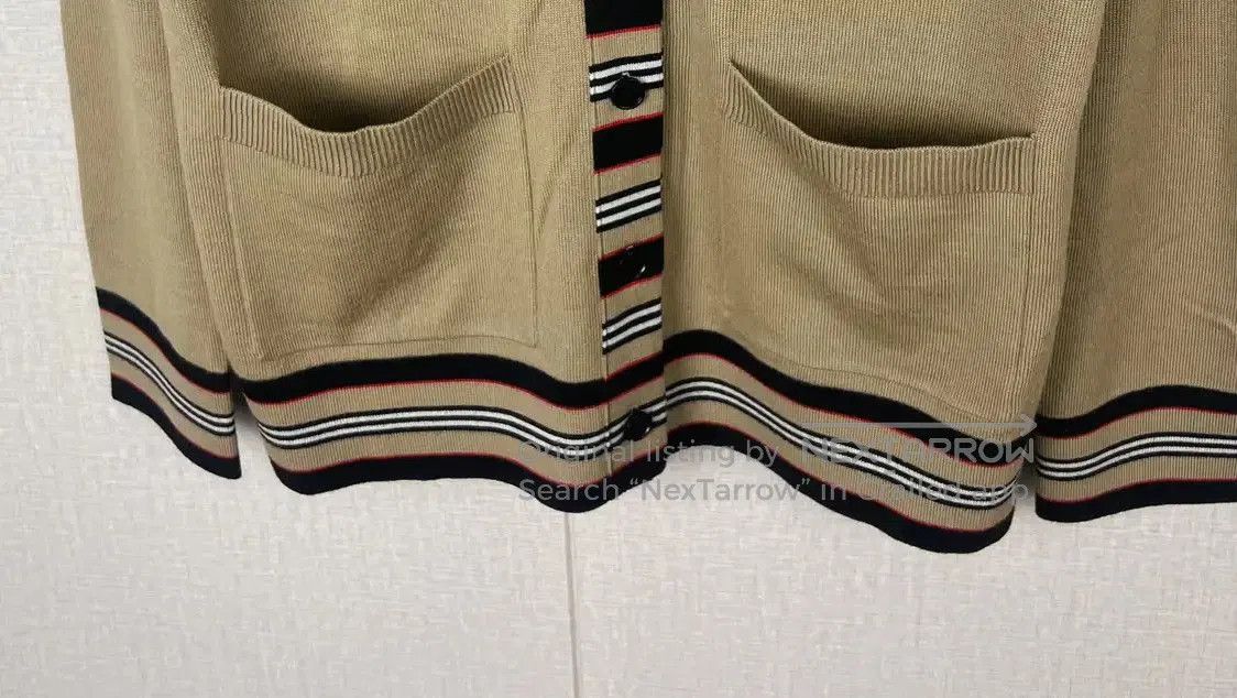 Burberry Burberry Camel Wool Women's Cardigan. Size L / US 10 / IT 46 - 2 Thumbnail