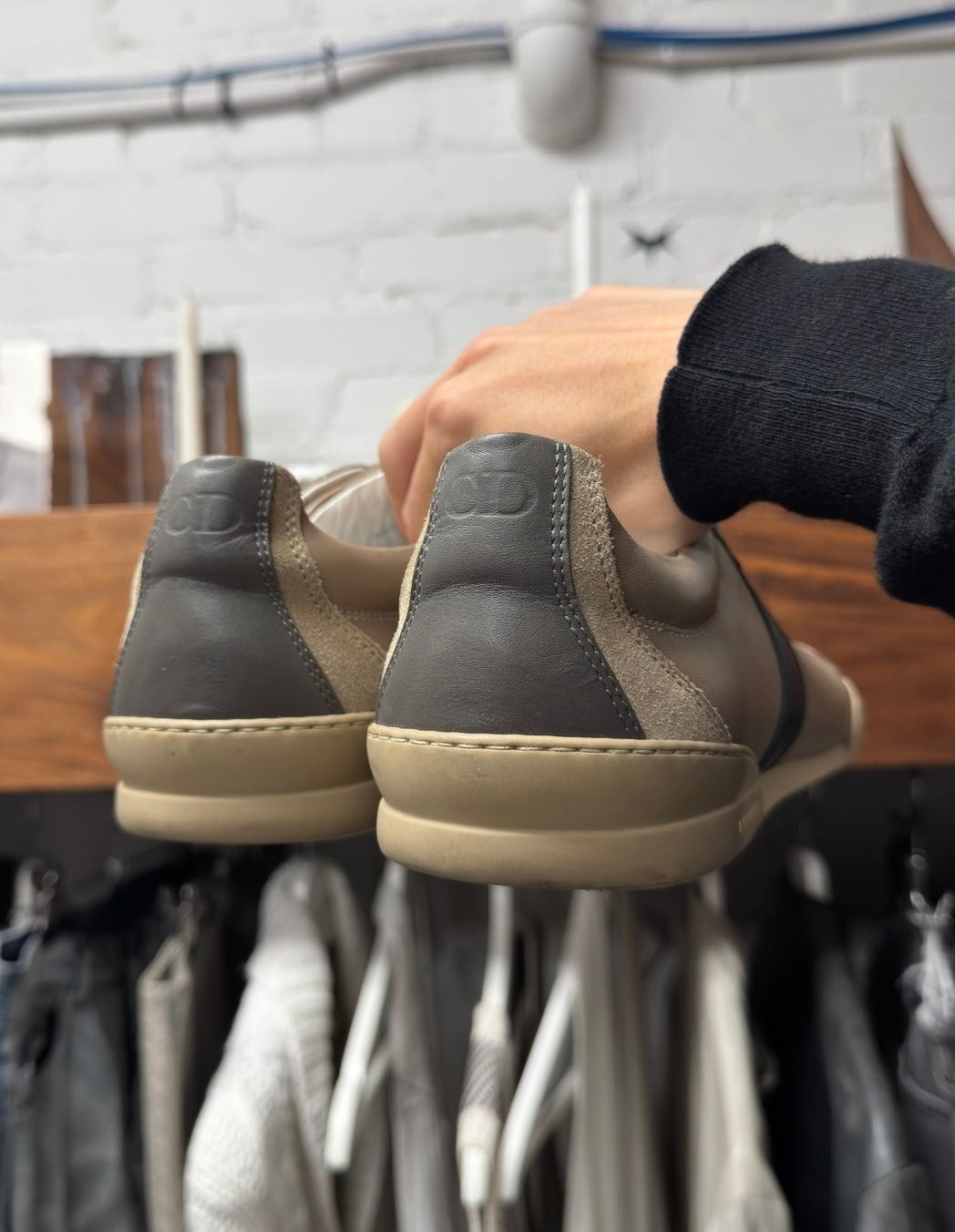 Dior Dior Homme By Hedi Slimane ‘B21’ Brown Leather Low Top Sneakers Size US 10 / EU 43 - 4 Thumbnail
