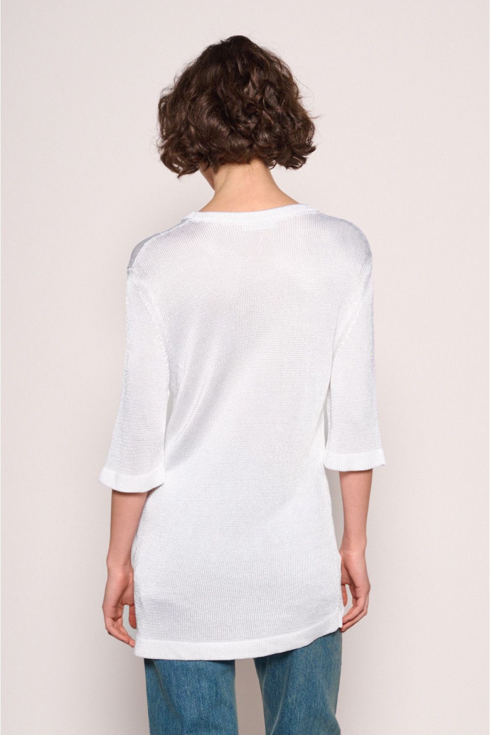 Jil Sander o1loc1c0426 T-Shirt in White Size L / US 10 / IT 46 - 2 Thumbnail