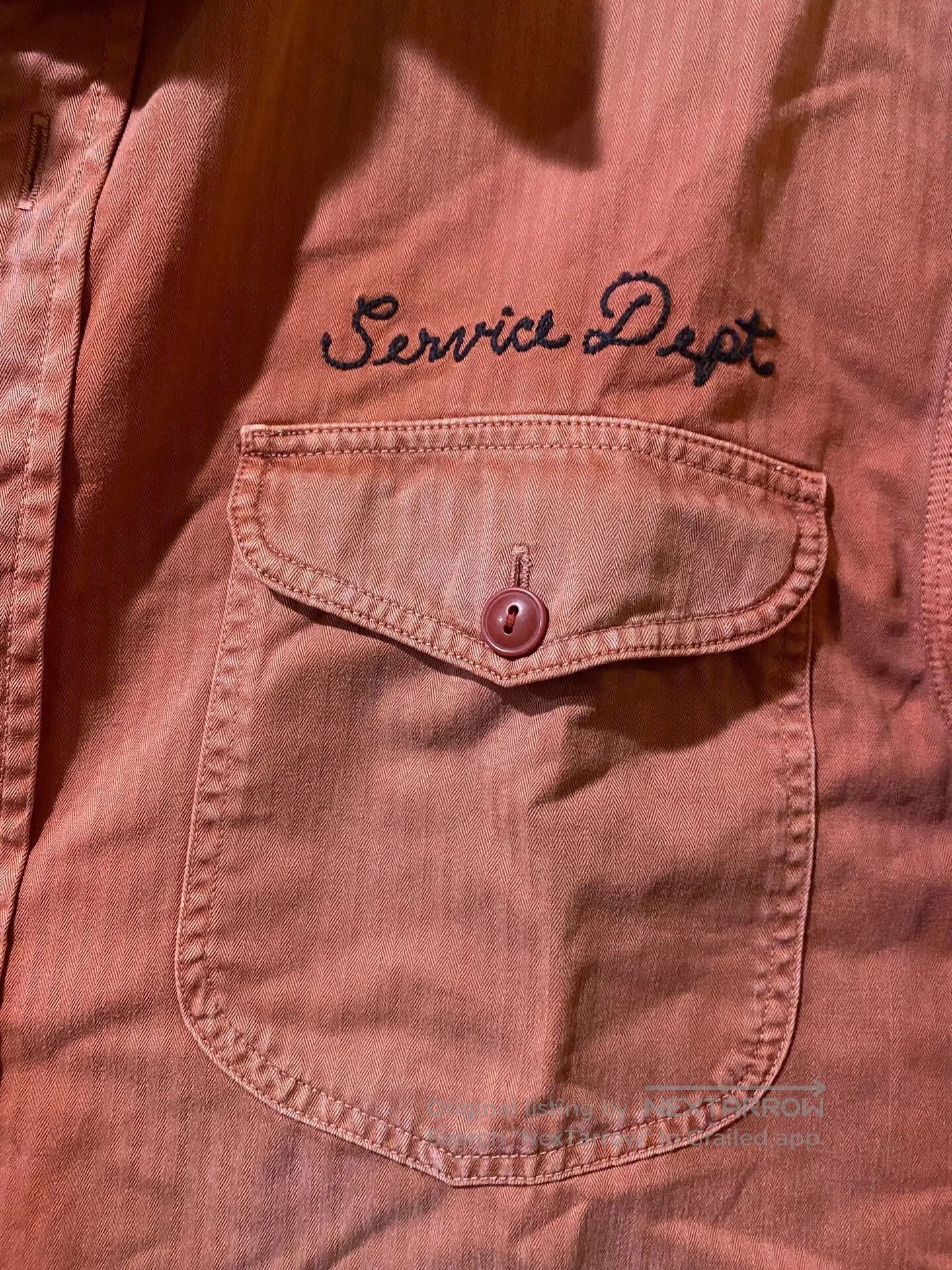 RRL Ralph Lauren Vintage RRL Service Dept Short Sleeve Shirt. Size US L / EU 52-54 / 3 - 5 Thumbnail