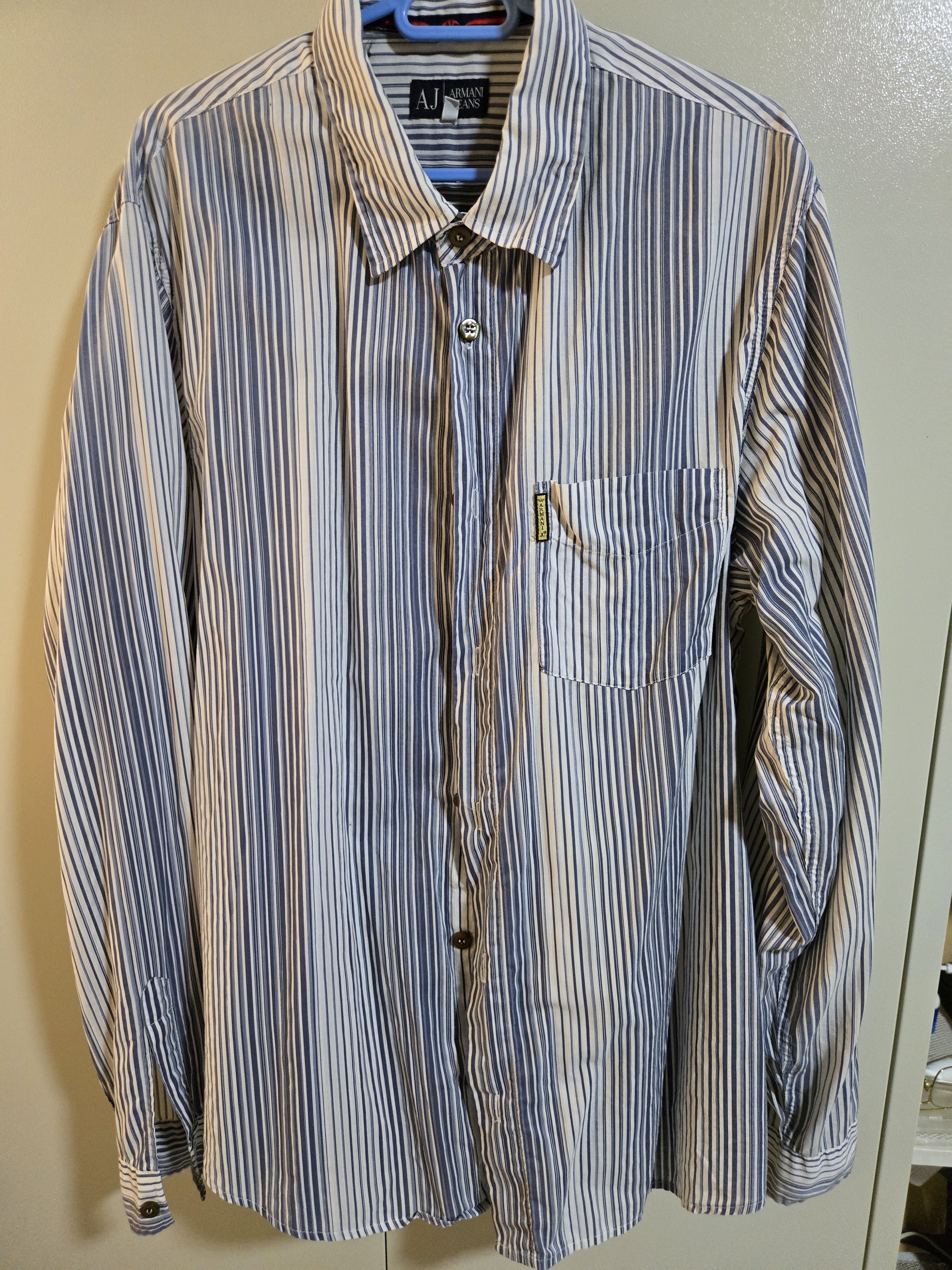 Emporio Armani Armani Jeans Long Sleeve Shirt Size US L / EU 52-54 / 3 - 1 Thumbnail