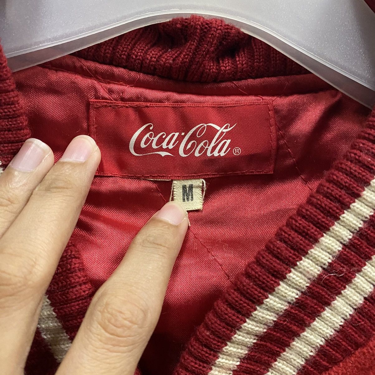 Coca Cola Vintage Coca-Cola 'GA Atlanta' Wool Leather Varsity Jacket Size US S / EU 44-46 / 1 - 15 Thumbnail