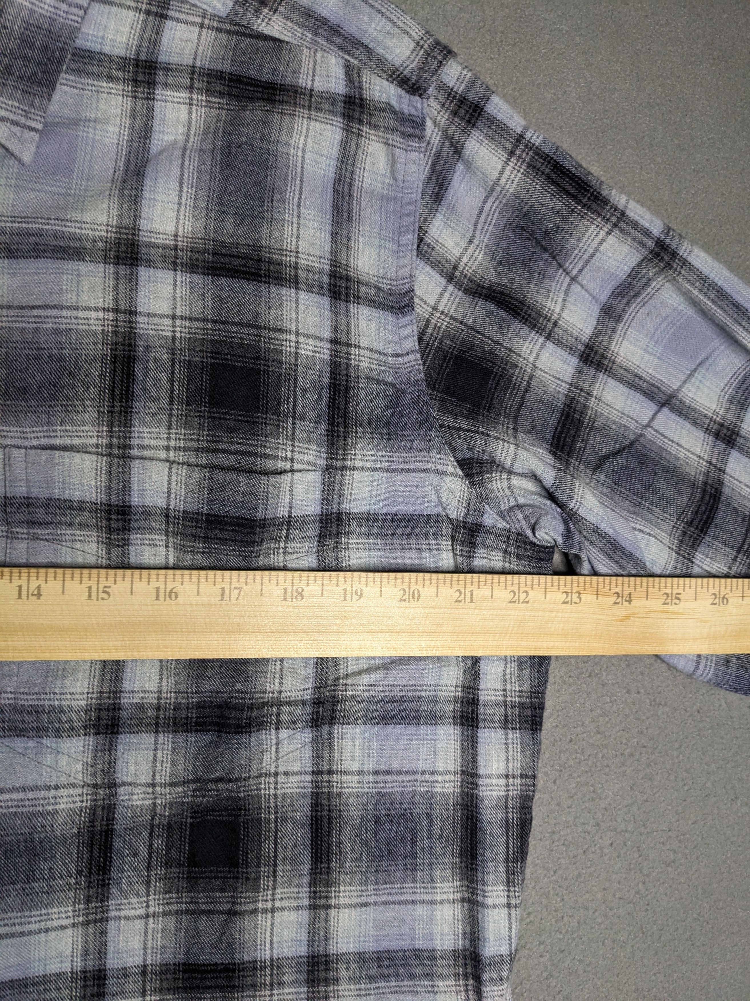 J.Crew VTG 90s J Crew Plaid Flannel Shirt Mens Medium Western Ombre Size US M / EU 48-50 / 2 - 12 Thumbnail