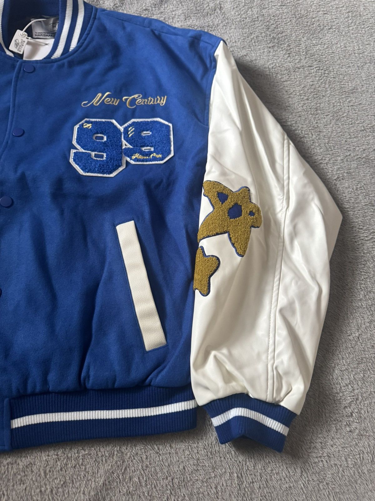 Other HarshandCruel Embroidered Clouds Woolen Varsity Jacket Size US M / EU 48-50 / 2 - 2 Thumbnail