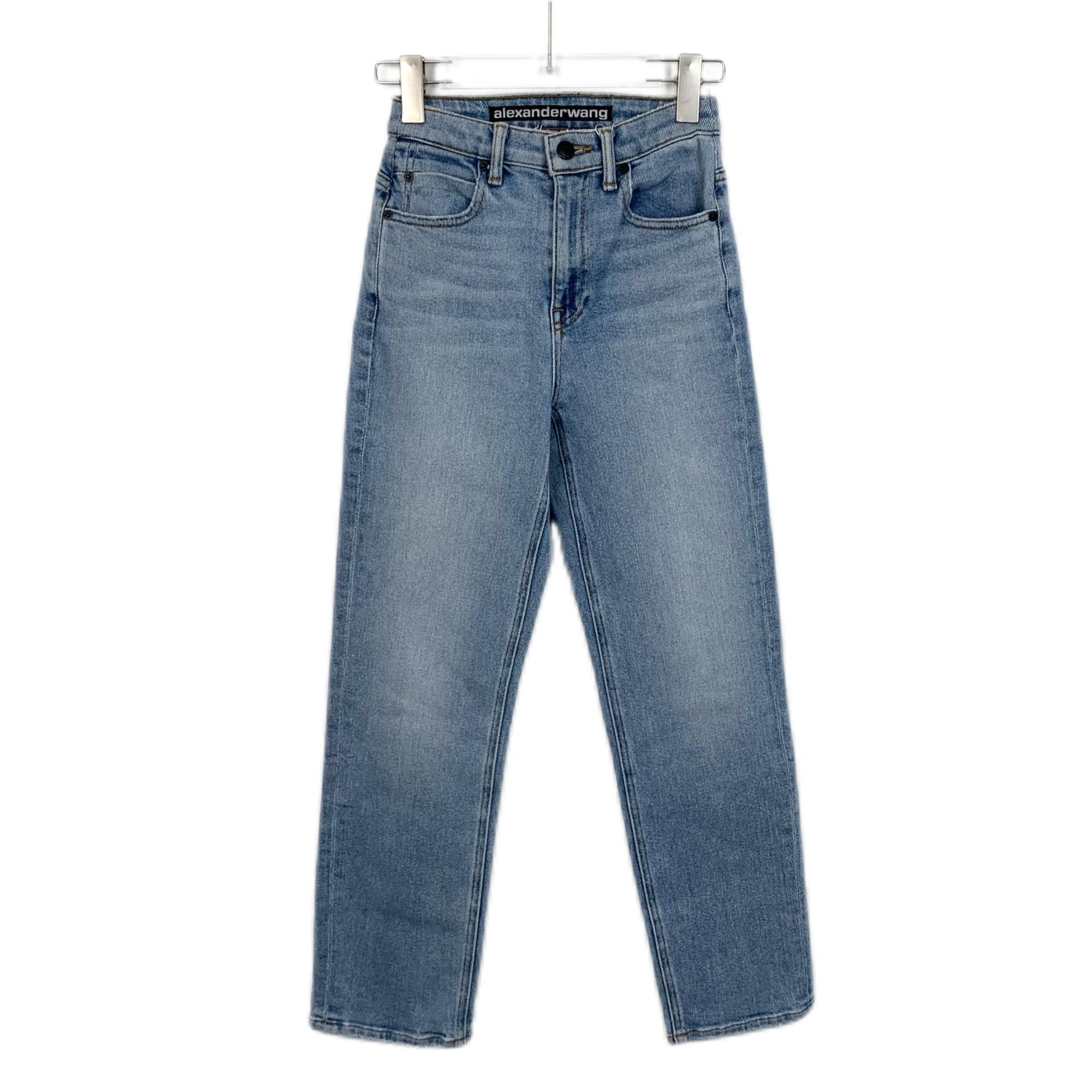 Alexander Wang Alexander Wang Womens High-Waisted Straight-Leg Denim Jeans Size 24" / US 00 / IT 34 - 1 Thumbnail