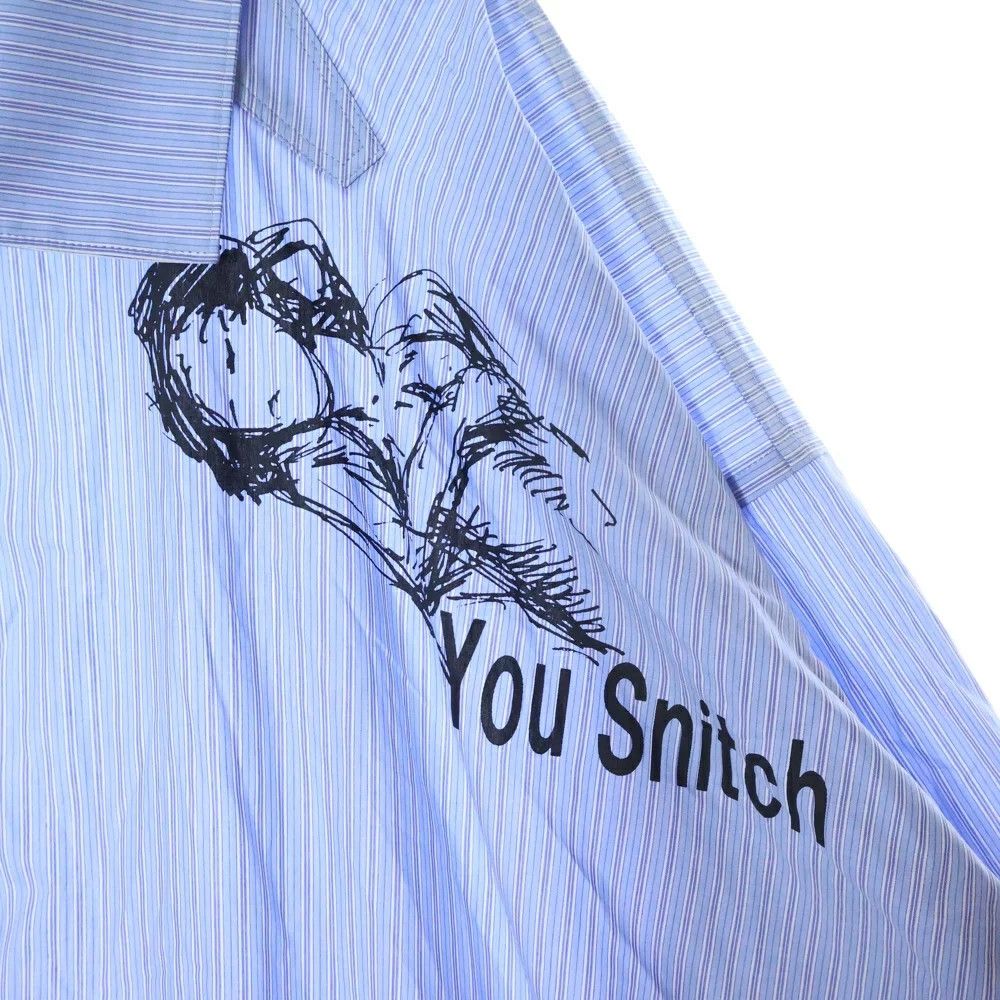 Yohji Yamamoto Yohji Yamamoto//17AW You Snitch L/S STRIPE SHIRT Size US L / EU 52-54 / 3 - 5 Thumbnail