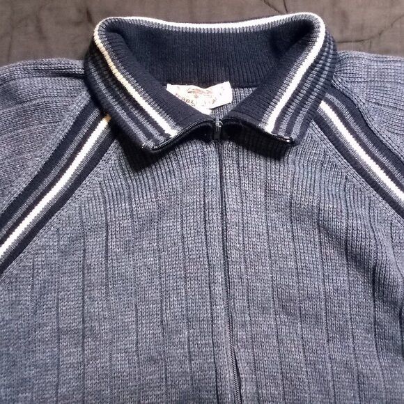 Vintage Vintage 70s Pebble Beach Sportswear Zipper Cardigan Sweater Size US XL / EU 56 / 4 - 1 Thumbnail