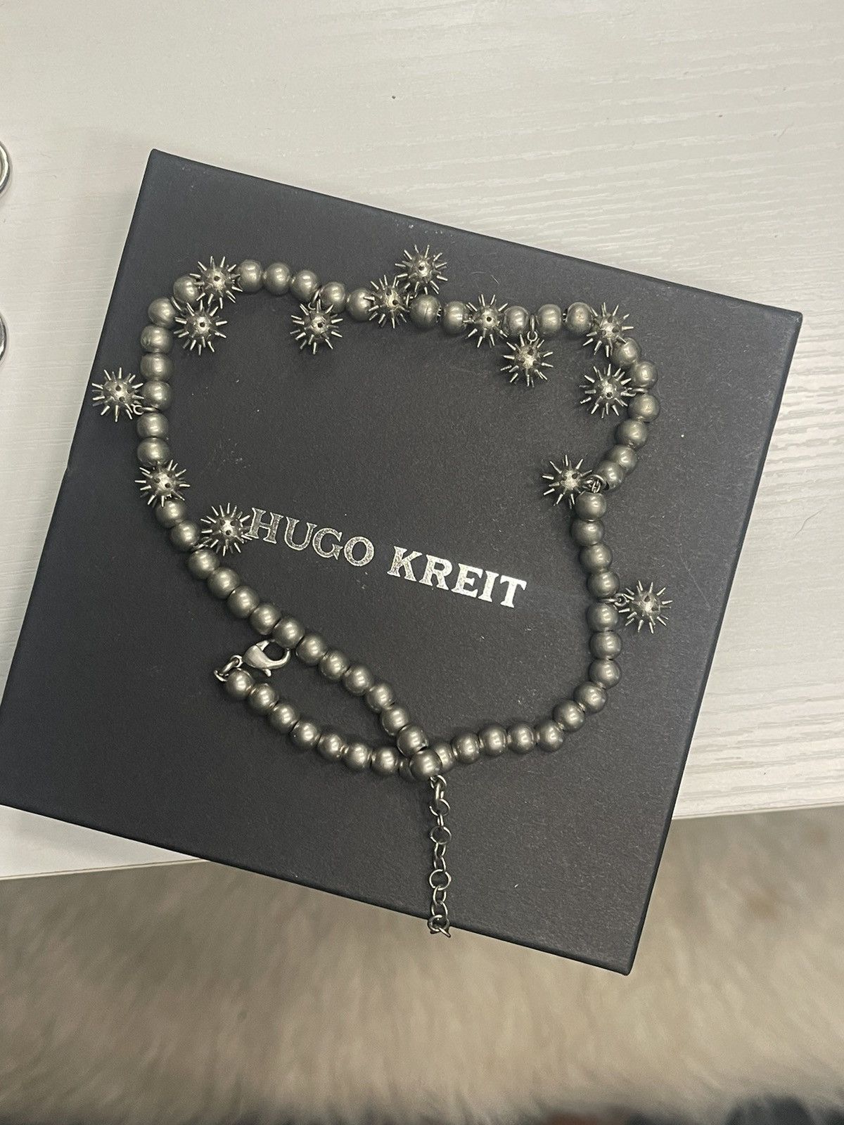 Other HUGO KREIT Gunmetal Spiky Pearl Necklace Size ONE SIZE - 1 Thumbnail