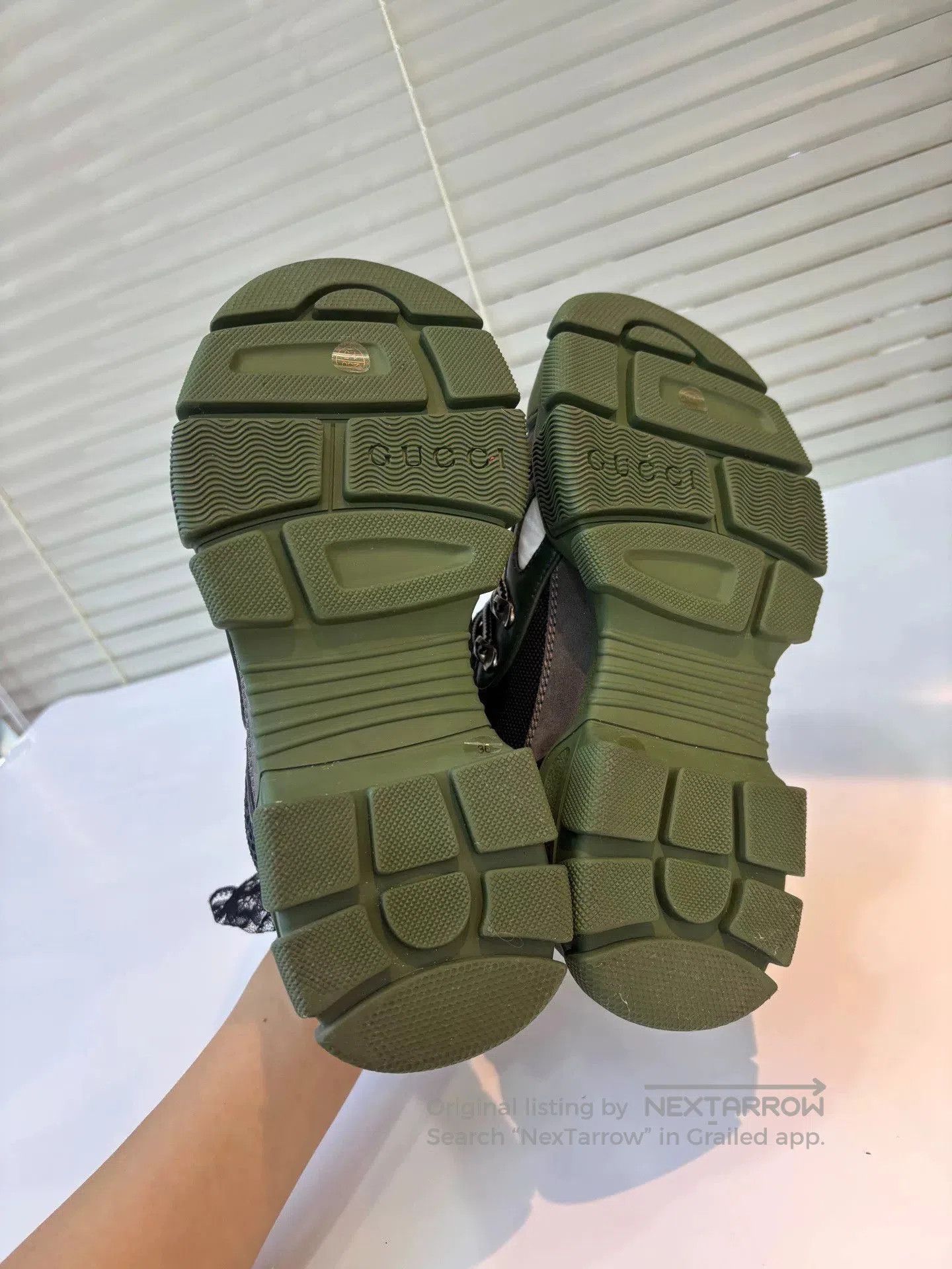 Gucci Gucci Olive Green Sneakers Size 36. Size US 5 / IT 35 - 3 Thumbnail