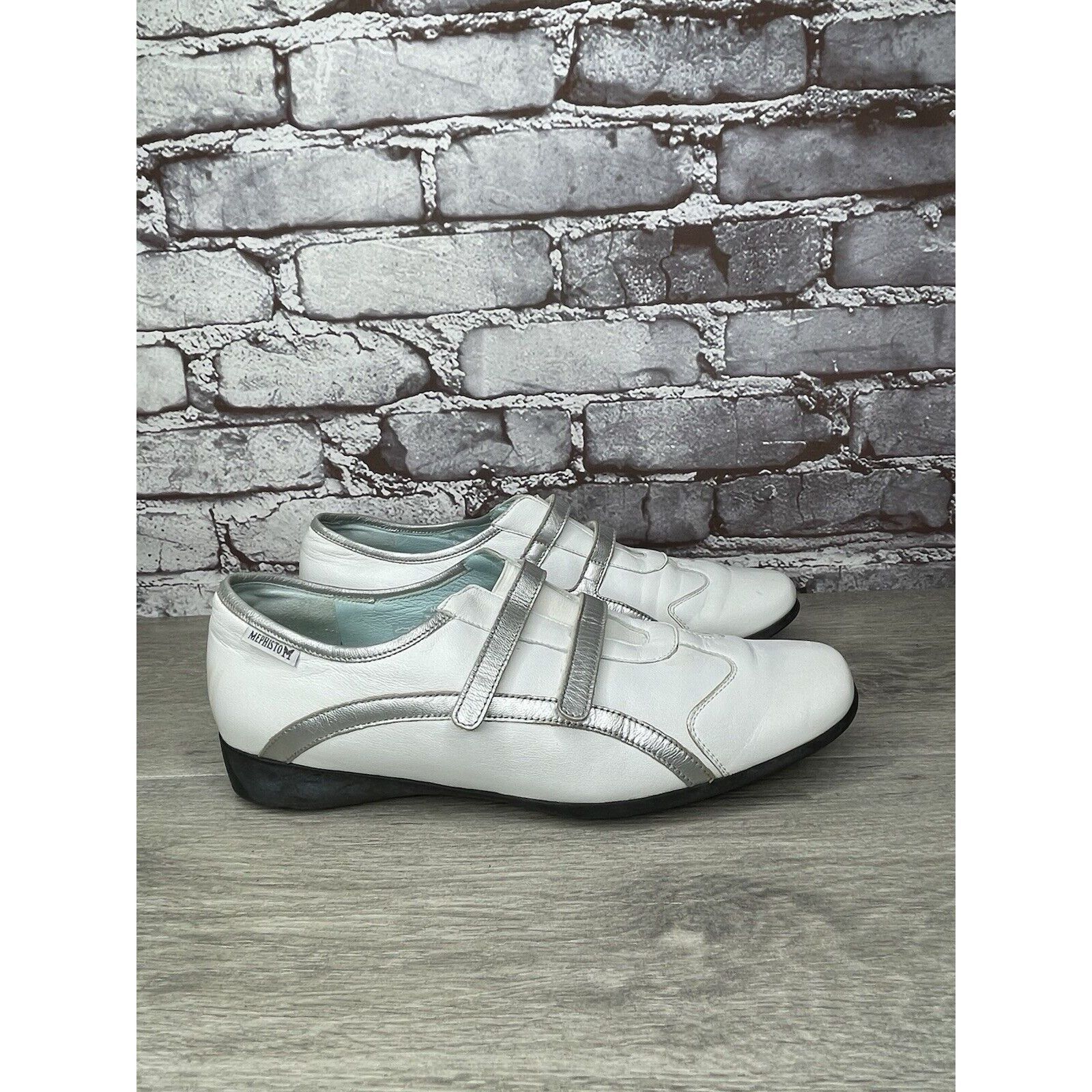 Mephisto Mephisto Cool Air White Leather Strap Driving Loafers Shoes Size US 10 / IT 40 - 3 Thumbnail