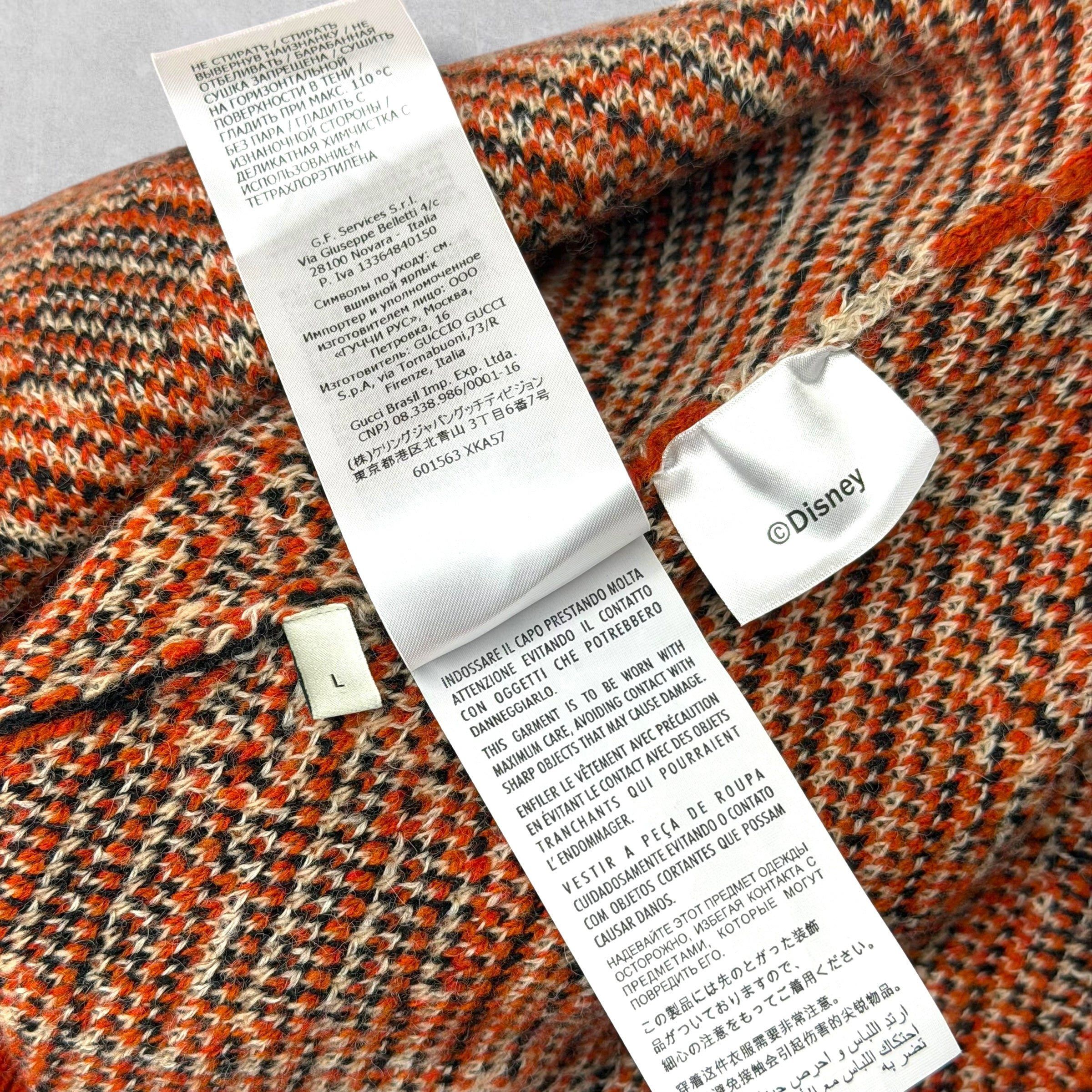 Gucci Gucci Disney Mickey Mouse Wool Orange Sweater L Size US L / EU 52-54 / 3 - 6 Thumbnail
