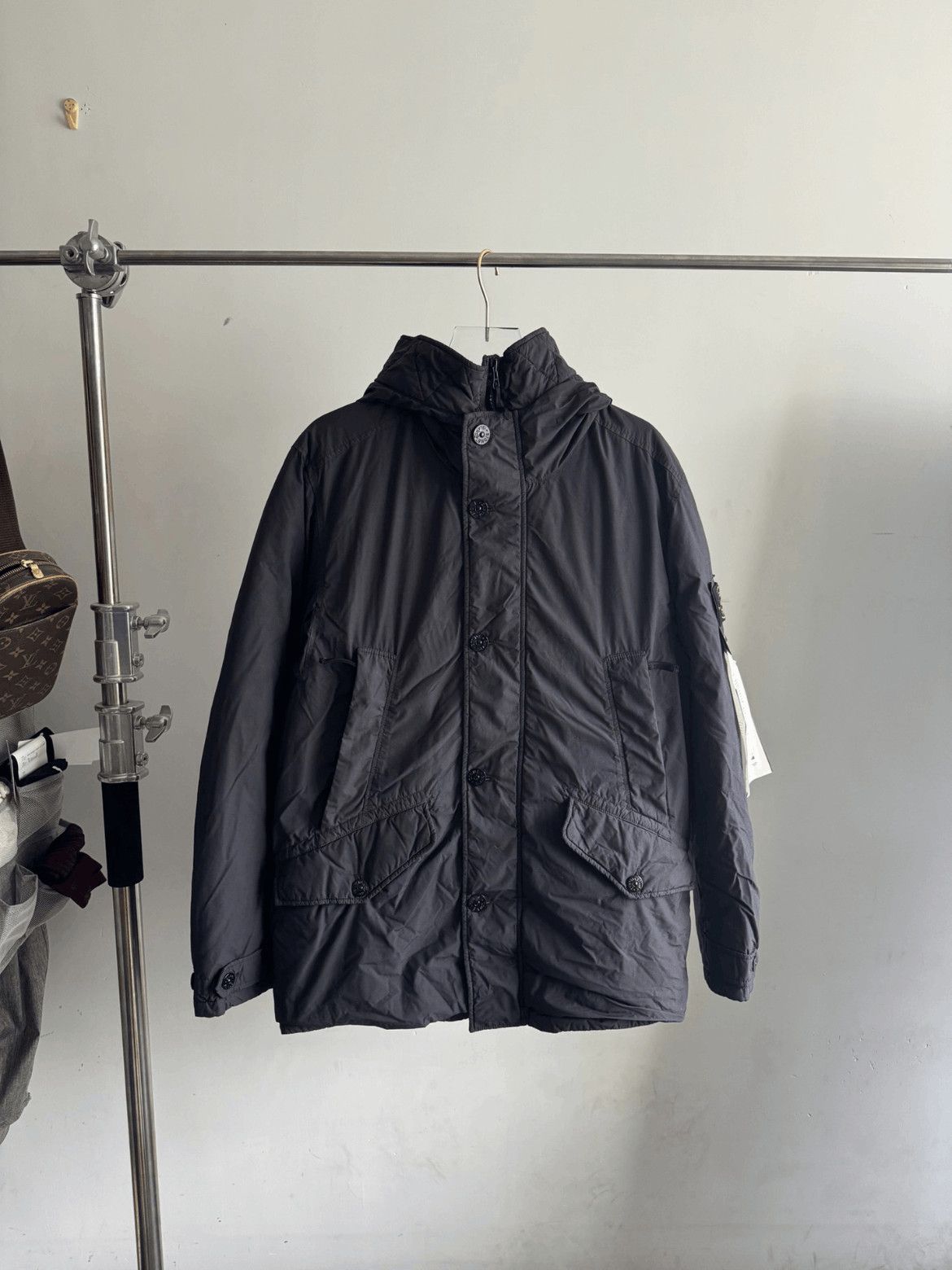 Stone Island Classic Logo Patch Down Jacket