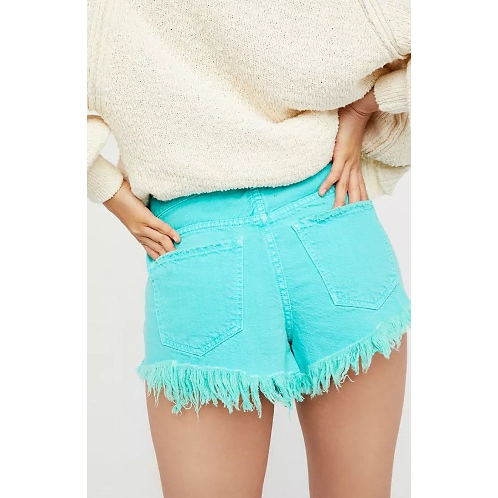 Free People New We The Free Soft & Relaxed Cut Off Shorts $68.00 Mint Size 25" / US 0 / IT 36 - 2 Thumbnail