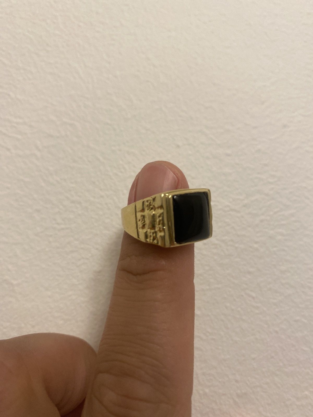 image of Supreme Onyx Ring in Black/Gold, Men's
