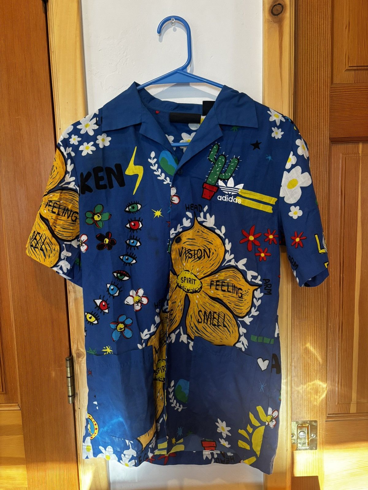Adidas × Pharrell Adidas Pharrell Williams Hawaiian Shirt Size S / US 4 / IT 40 - 1 Thumbnail