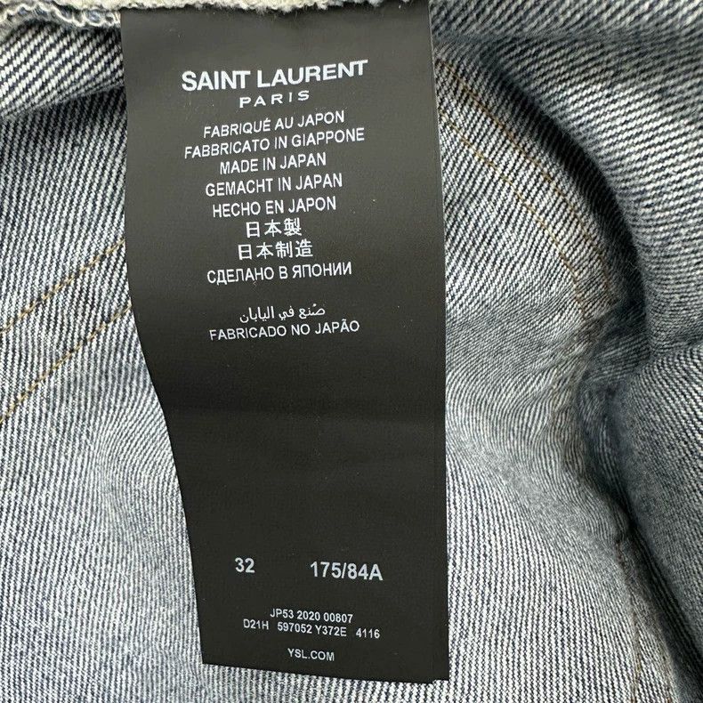 Other Saint Laurent Washed Blue Slim Fit Jeans-2507 Size US 32 / EU 48 - 3 Thumbnail
