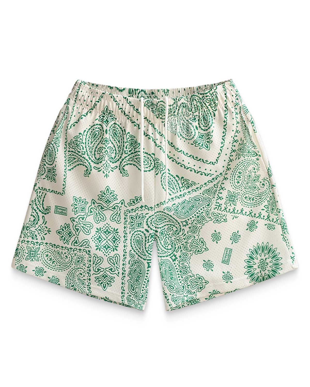 Bravest Studios Porcelain Shorts White/Green Size US 34 / EU 50 - 1 Preview