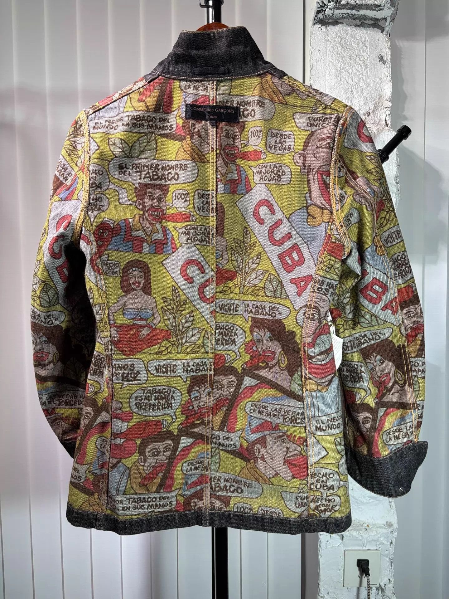 Comme des Garcons Homme Plus CDG Homme 03ss Cuba Archive Denim Suit Jacket Size US S / EU 44-46 / 1 - 2 Thumbnail