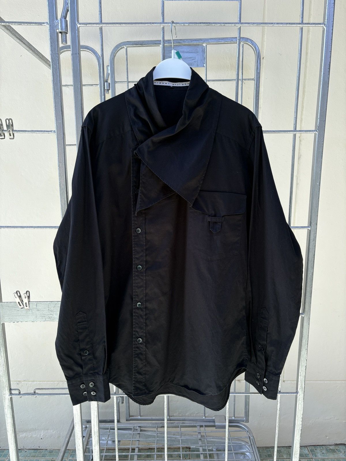 Yuji Yamada Yuji Yamada asymmetrical wrap collared shirt Size US L / EU 52-54 / 3 - 1 Thumbnail