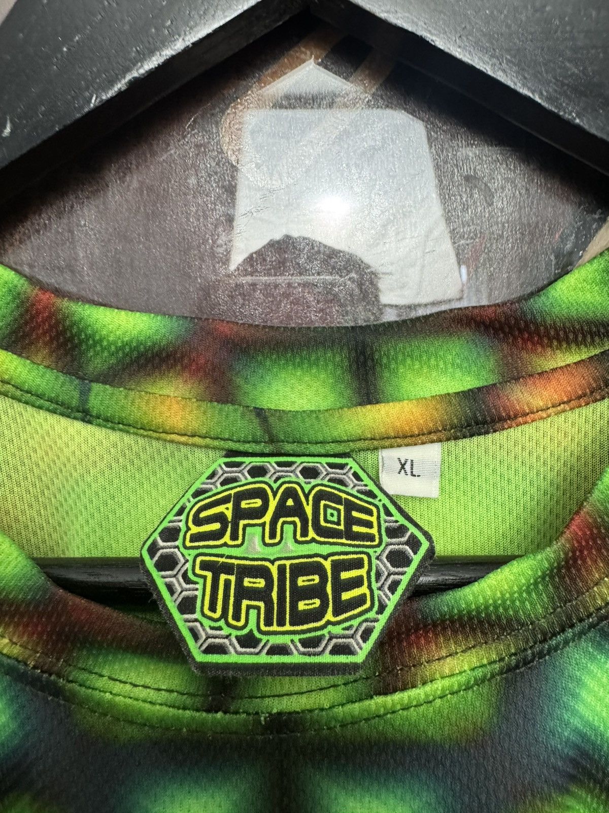 Vintage Vintage Space Tribe Psychodelic Techno Rave Sport Tee Drugs Size US L / EU 52-54 / 3 - 4 Thumbnail