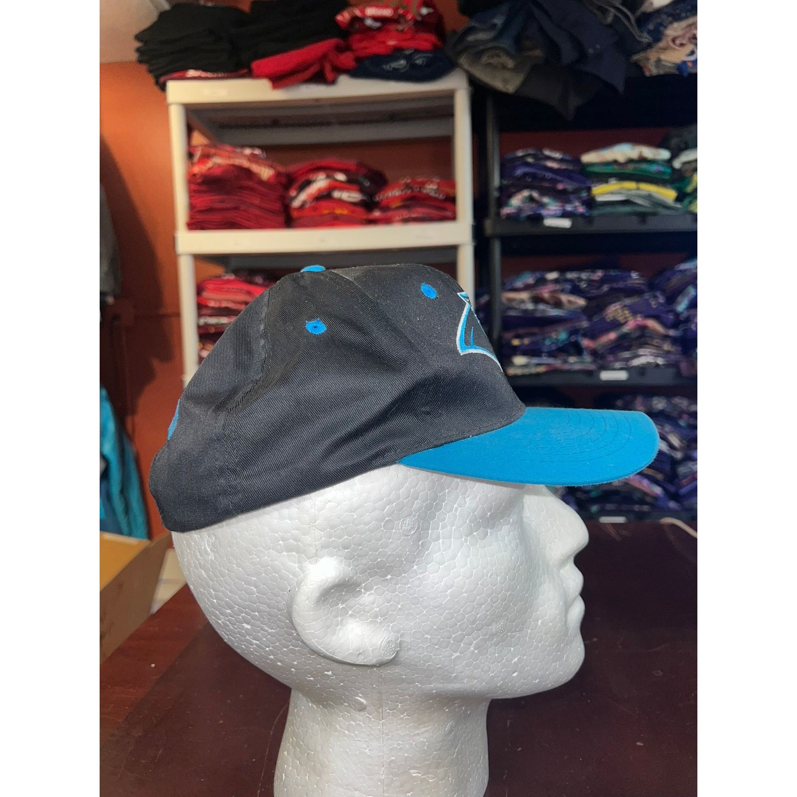 Vintage Vintage Carolina Panthers Hat NFL Black Blue Football 90s Size ONE SIZE - 5 Thumbnail