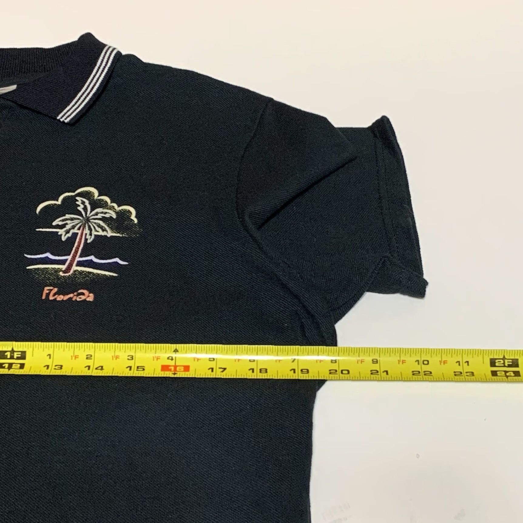 Hanes VINTAGE State of Florida Women’s Black Polo Shirt Stedman For Women By Hanes Size Large Size L / US 10 / IT 46 - 6 Thumbnail