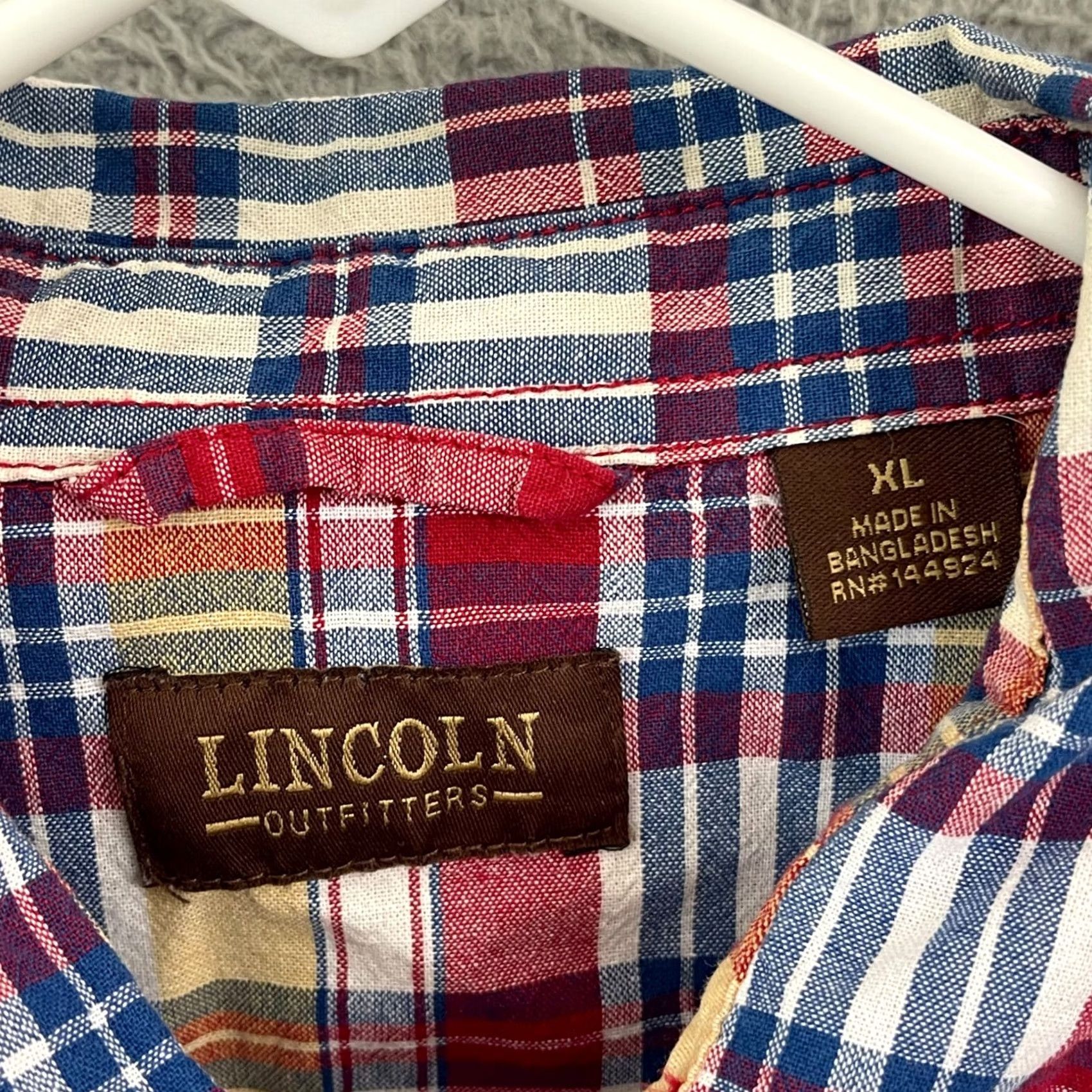 Vintage VINTAGE Lincoln Outfitters Pearl Snap Shirt Mens XL Check Short Sleeve 80s Western Size US XL / EU 56 / 4 - 5 Thumbnail