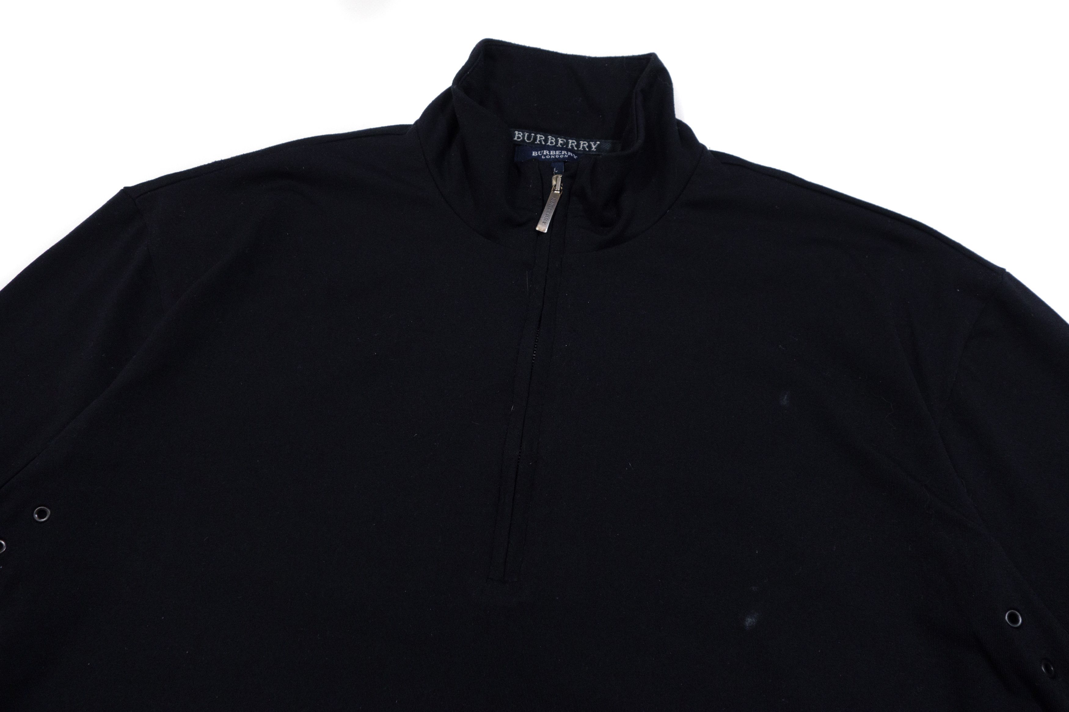 Burberry Half-Zip Logo Tape Track Long Sleeve Pullover Size US L / EU 52-54 / 3 - 2 Thumbnail